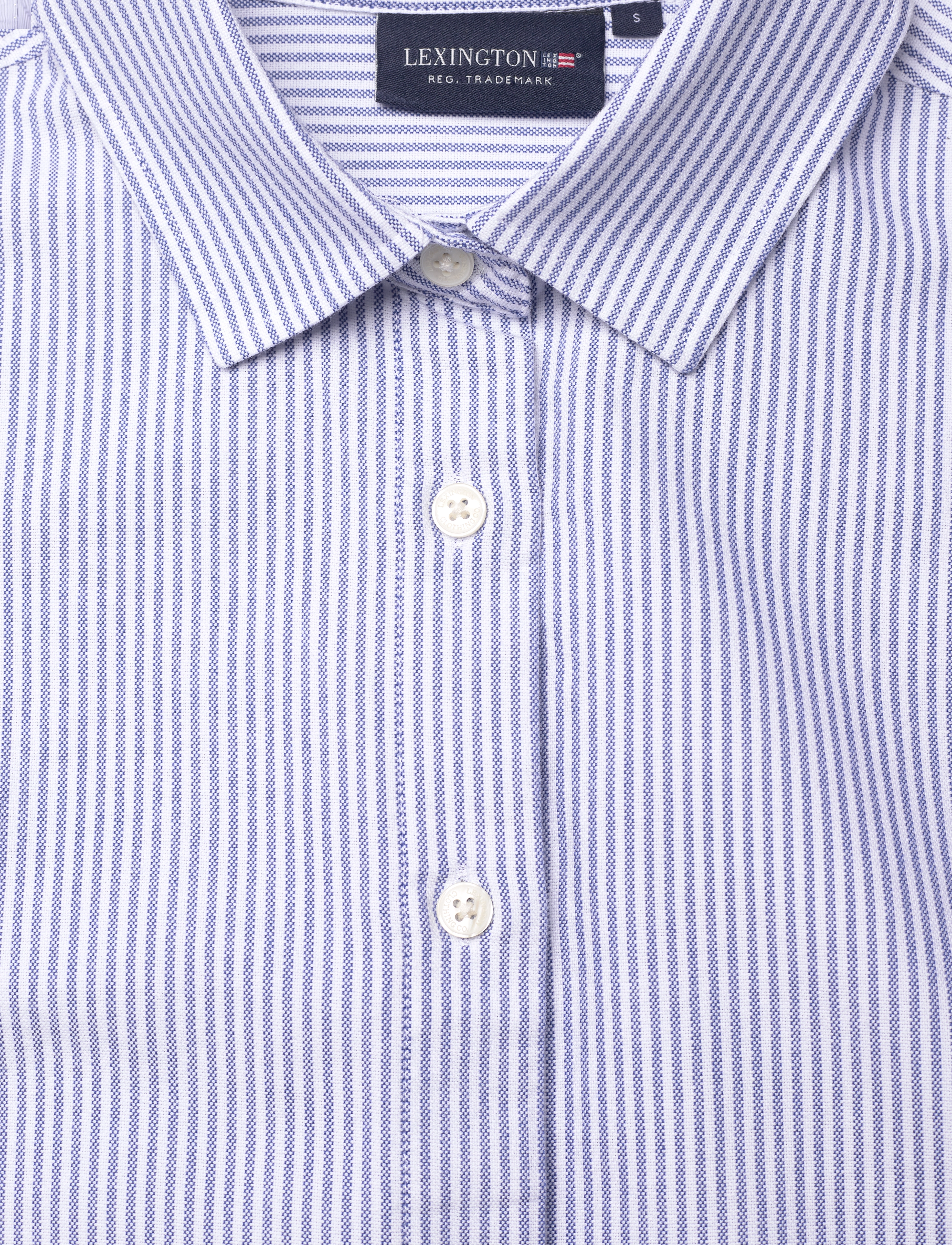 Lexington Clothing - Pernilla Organic Cotton Oxford Shirt - chemises à manches longues - blue/white stripe - 4