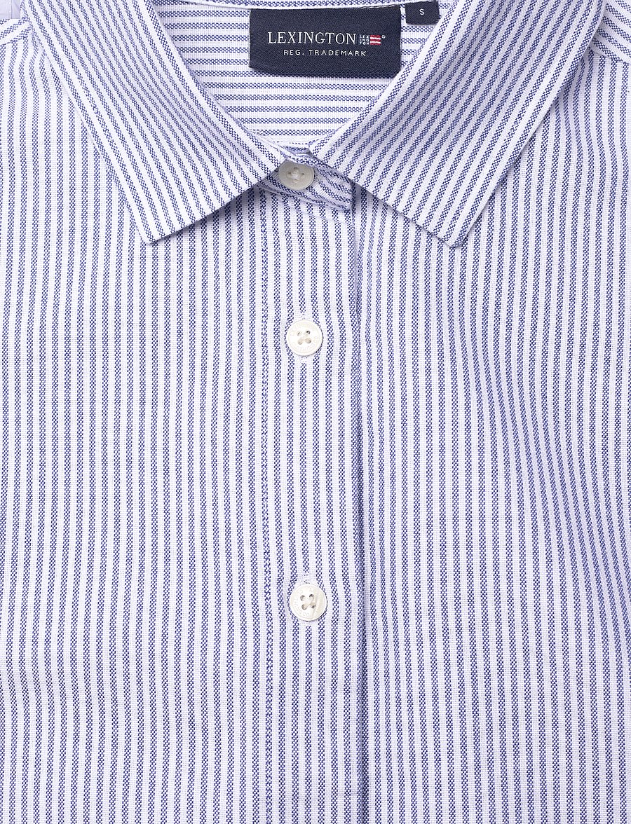 Lexington Clothing - Pernilla Organic Cotton Oxford Shirt - chemises à manches longues - blue/white stripe - 4