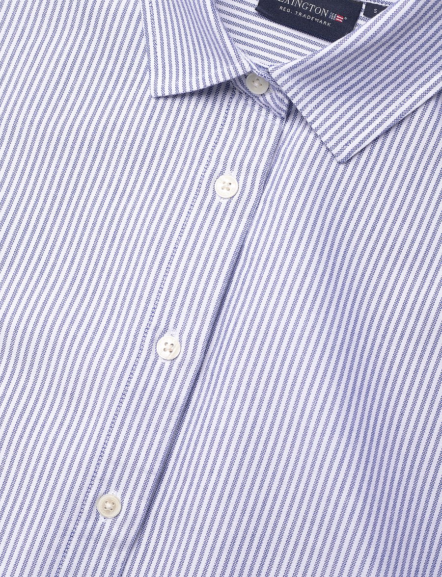 Lexington Clothing - Pernilla Organic Cotton Oxford Shirt - chemises à manches longues - blue/white stripe - 5