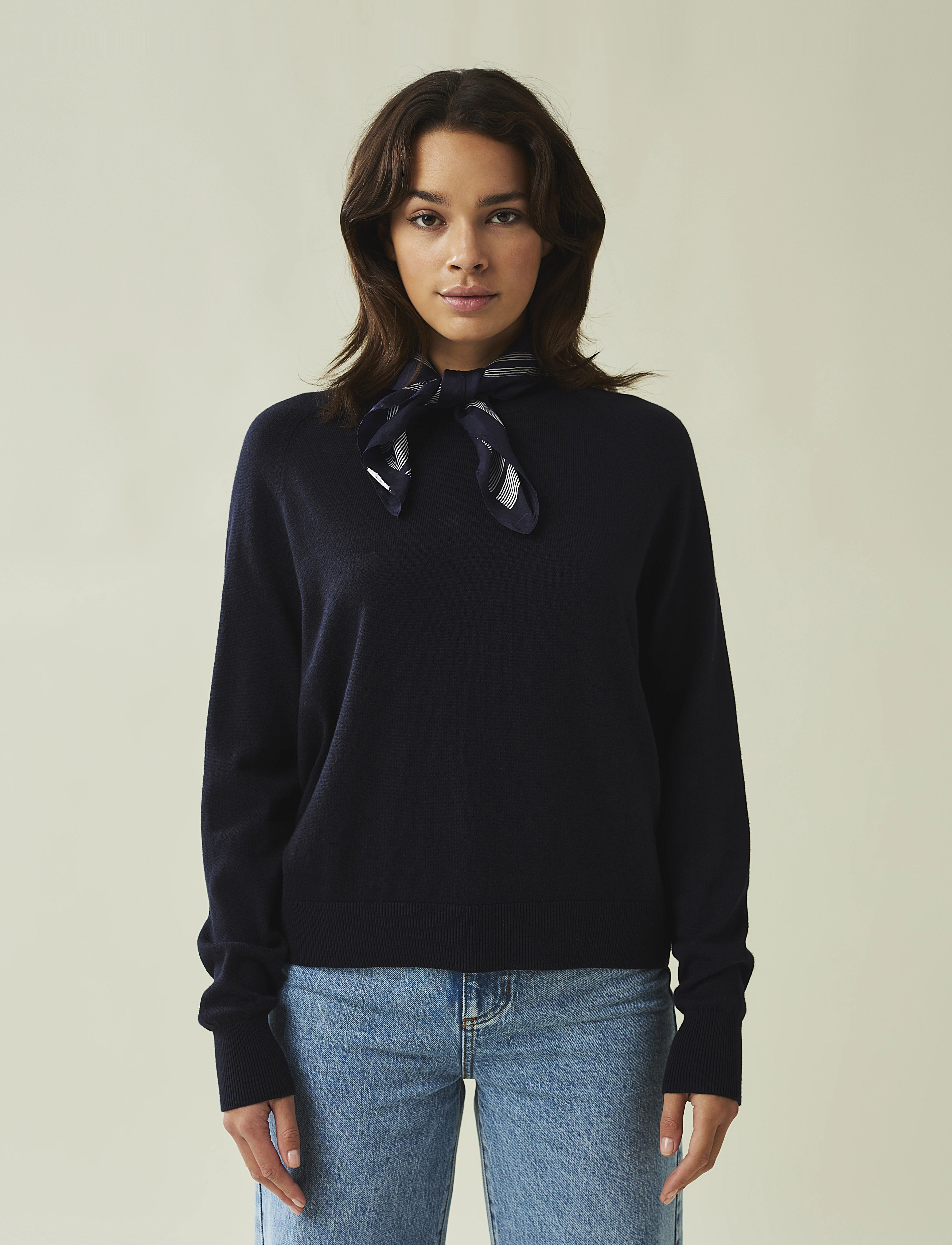 Lexington Clothing - Freya Cotton/Cashmere Sweater - cachemire - dark blue - 3