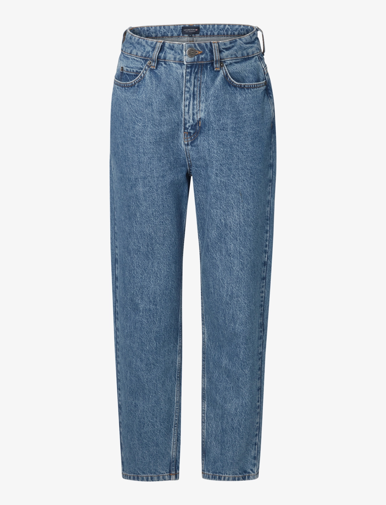 Lexington Clothing Ashlynn High-Rise Tapered Jeans - Riided - MEDIUM BLUE DENIM / blue