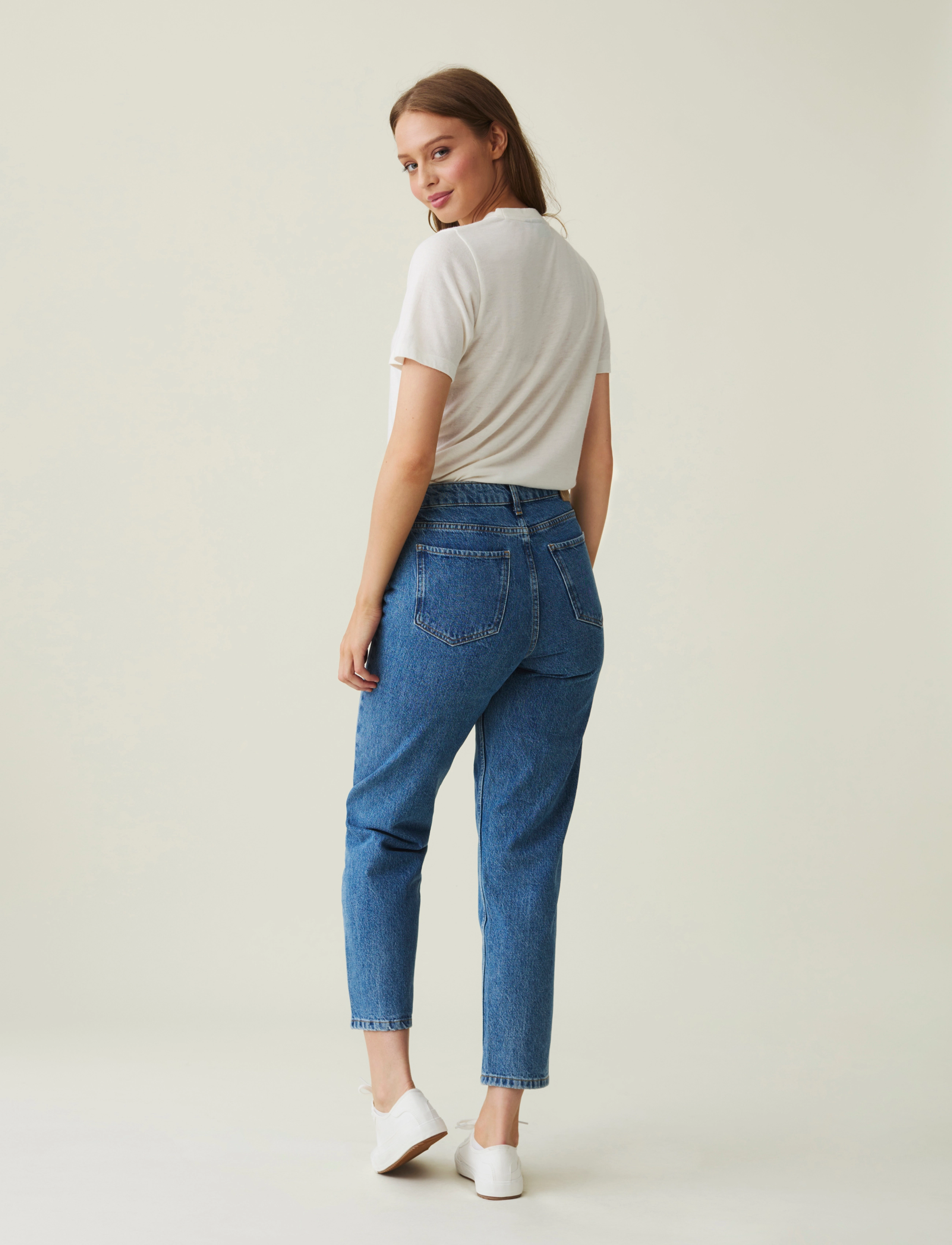 Lexington Clothing - Ashlynn High-Rise Tapered Jeans - tapered jeans - medium blue denim - 2