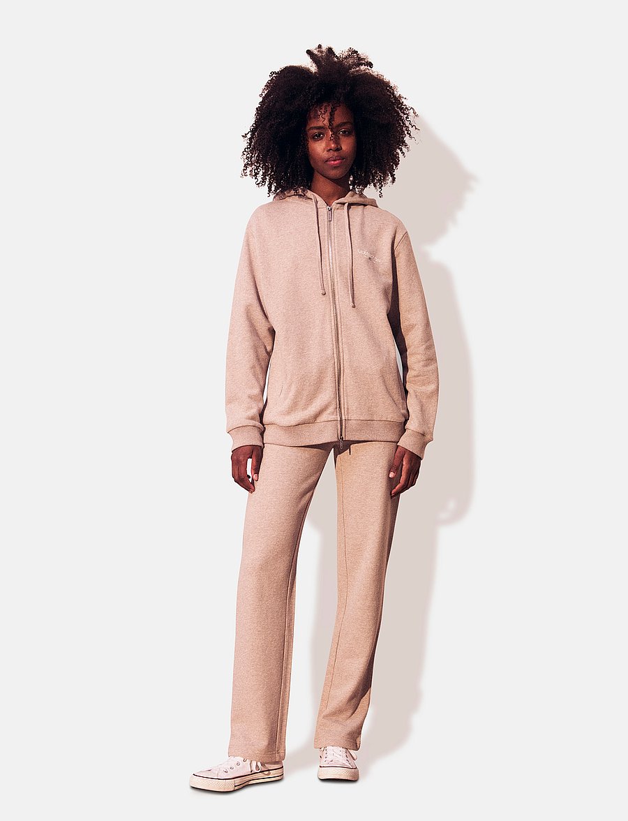 Lexington Clothing - Chloe Zip Hood - pulls à capuche - light brown melange - 0