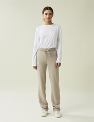Lexington Clothing - Jenna Jersey Pants - basics - light brown melange - 0