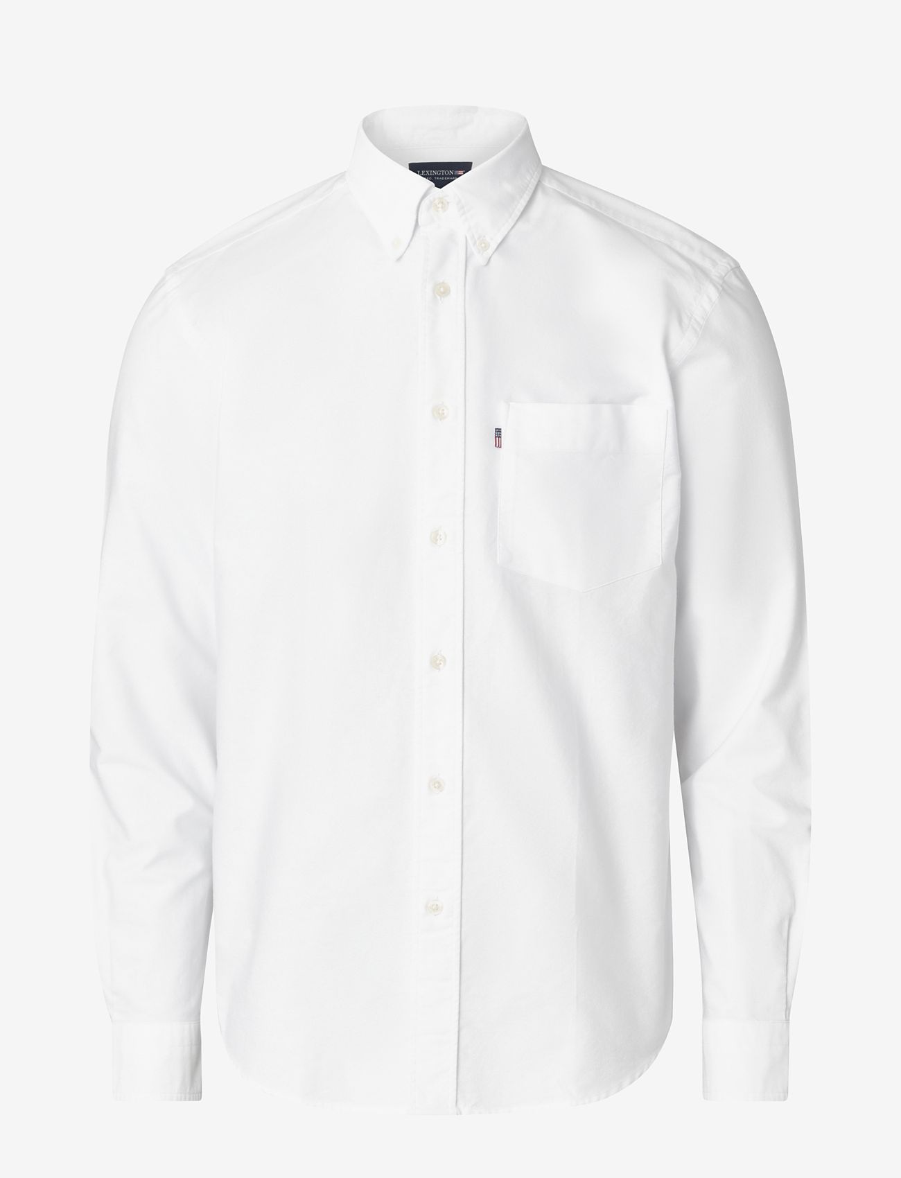 Lexington Clothing - Casual Oxford B.D Shirt - basic skjortor - white - 1