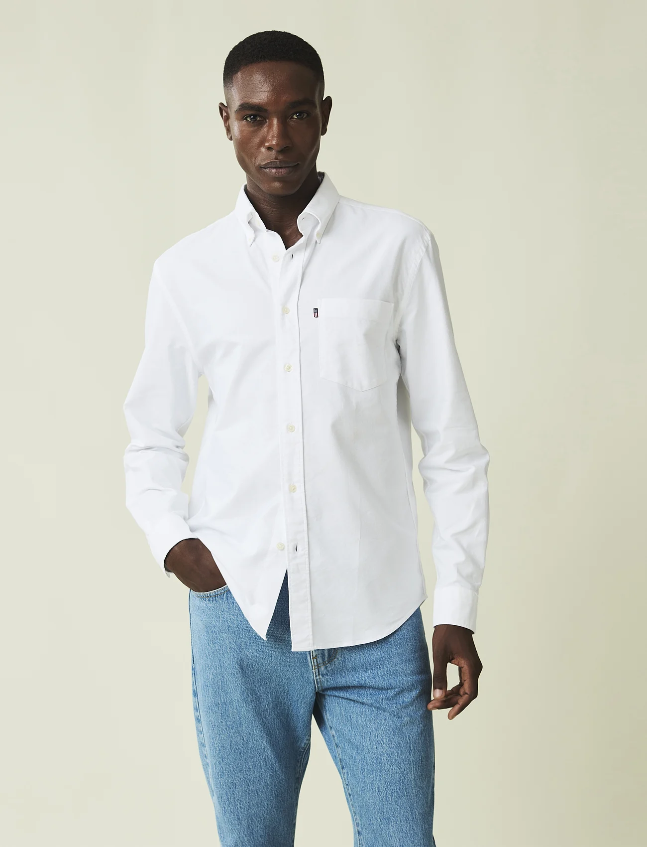 Lexington Clothing - Casual Oxford B.D Shirt - oxford-hemden - white - 0