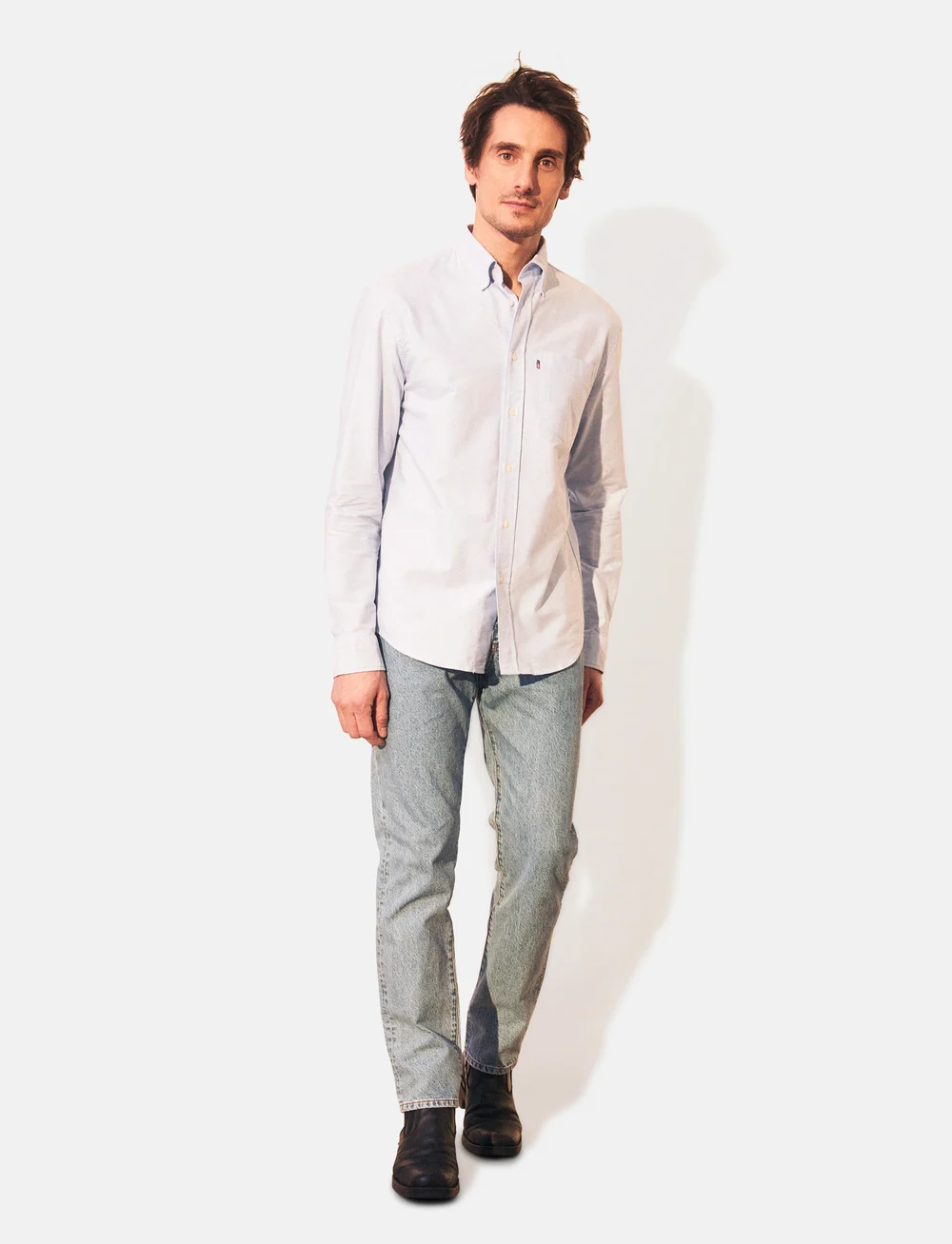 Lexington Clothing - Casual Oxford B.D Shirt - oxford-skjortor - white - 0