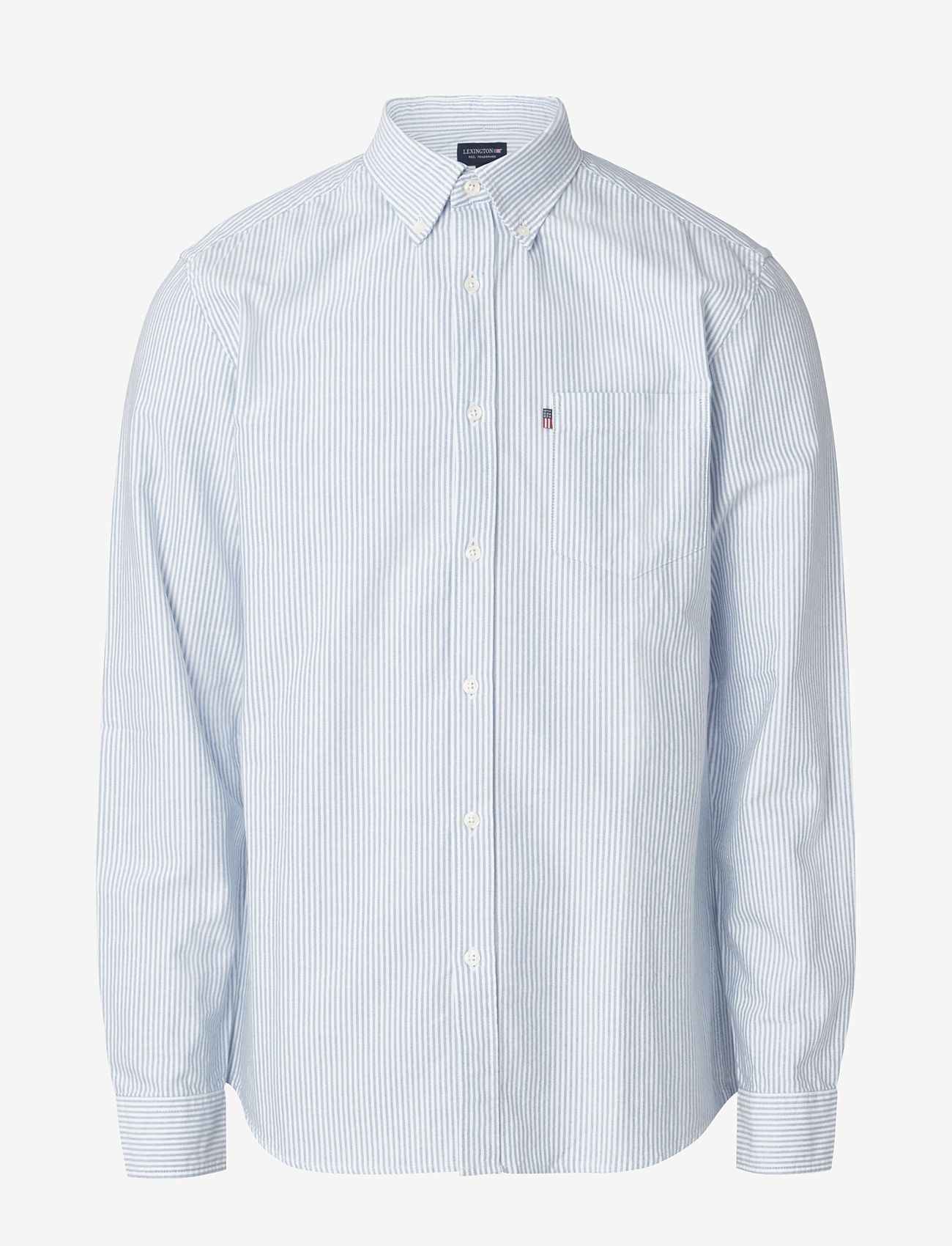 Lexington Clothing - Casual Striped Oxford B.D Shirt - basic skjorter - blue/white stripe - 1