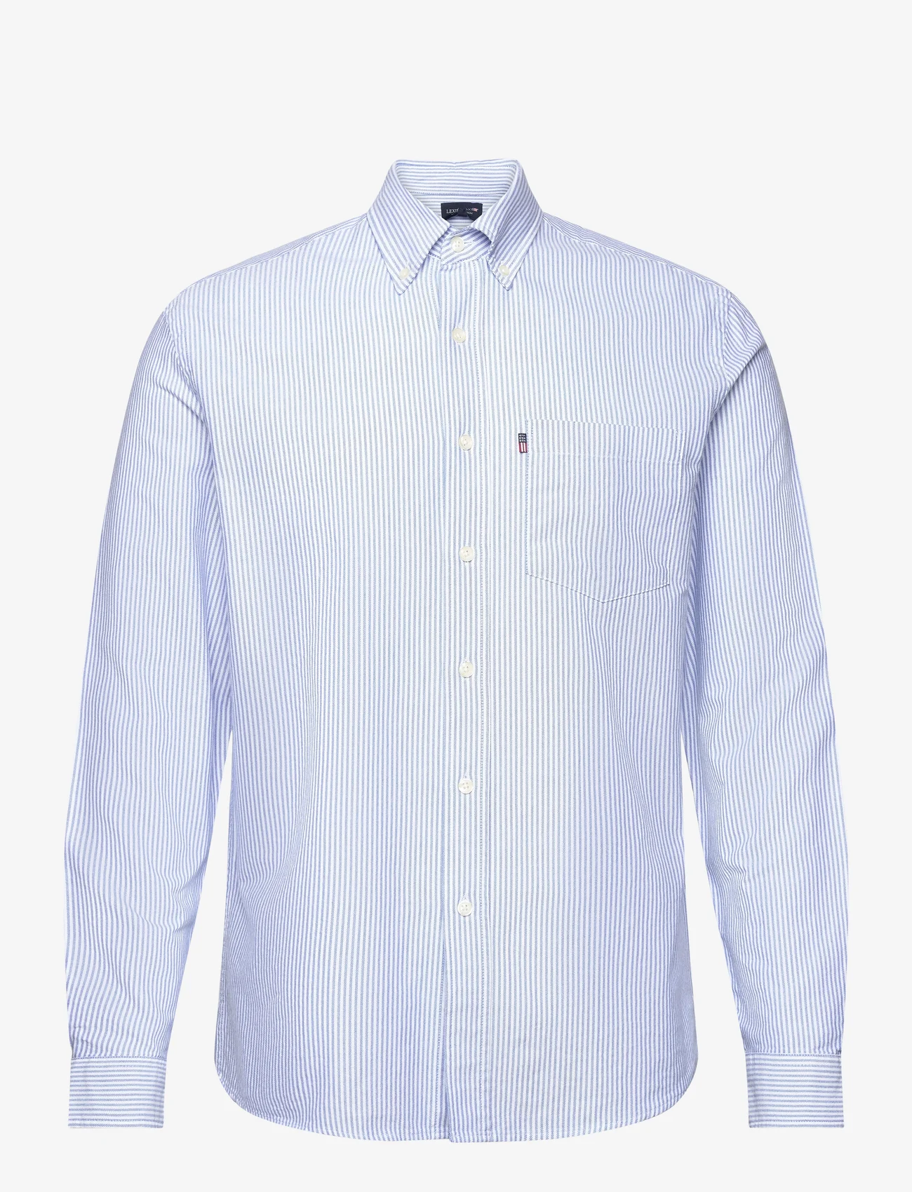 Lexington Clothing - Casual Striped Oxford B.D Shirt - chemises oxford - blue/white stripe - 1