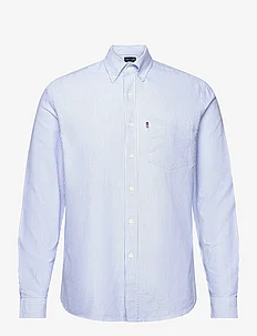 Casual Striped Oxford B.D Shirt, Lexington Clothing