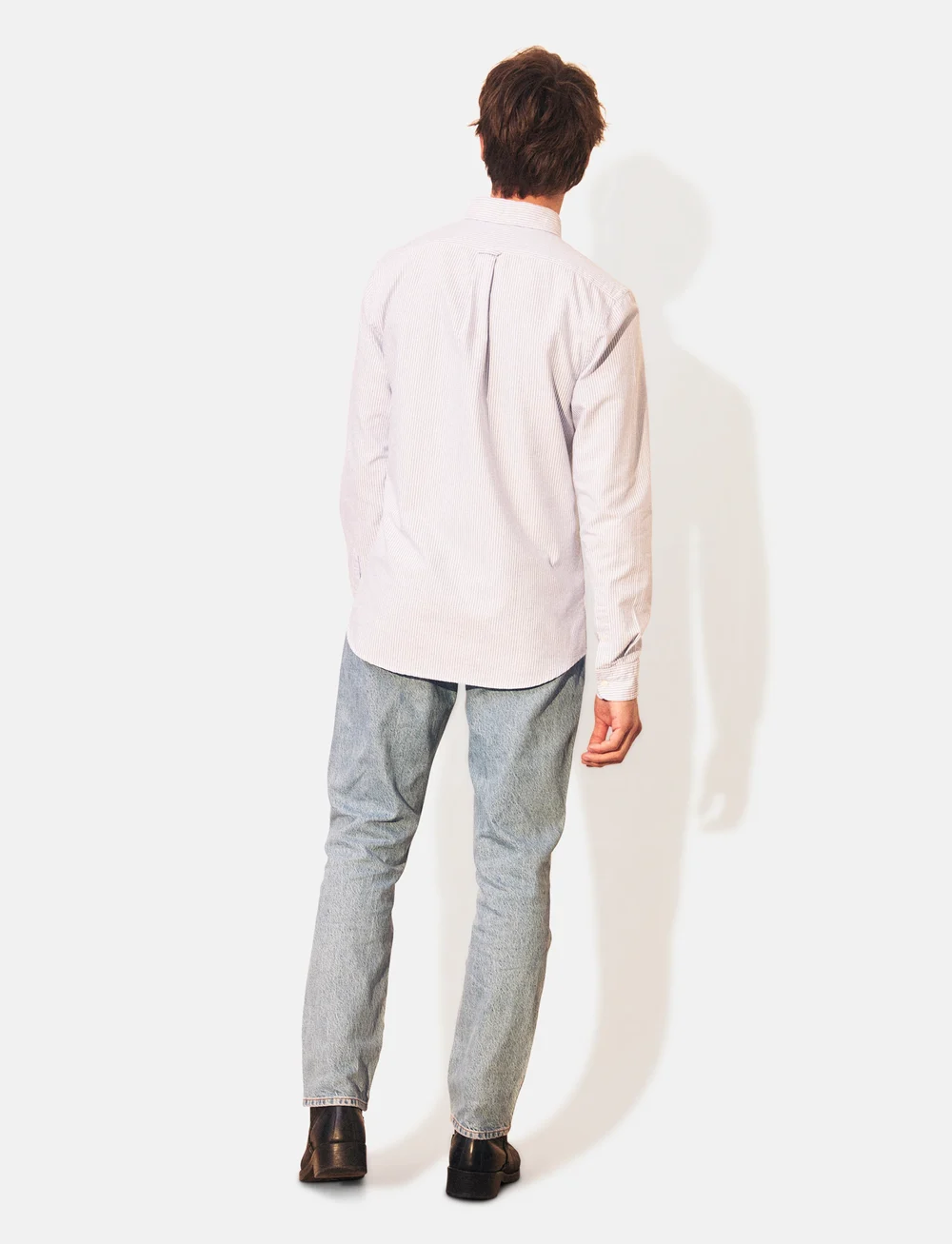 Lexington Clothing - Casual Striped Oxford B.D Shirt - casual shirts - blue/white stripe - 3