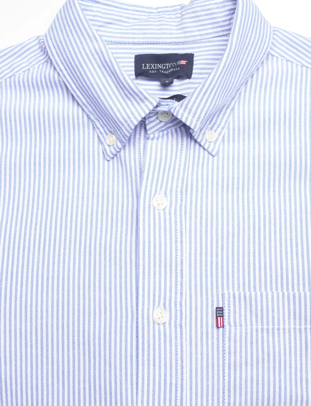 Lexington Clothing - Casual Striped Oxford B.D Shirt - casual shirts - blue/white stripe - 5