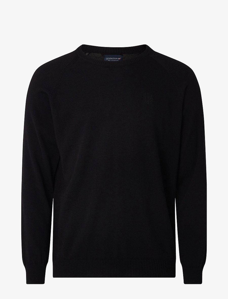Lexington Clothing - Dean Merino Crew Neck Sweater - rundhals - black - 1