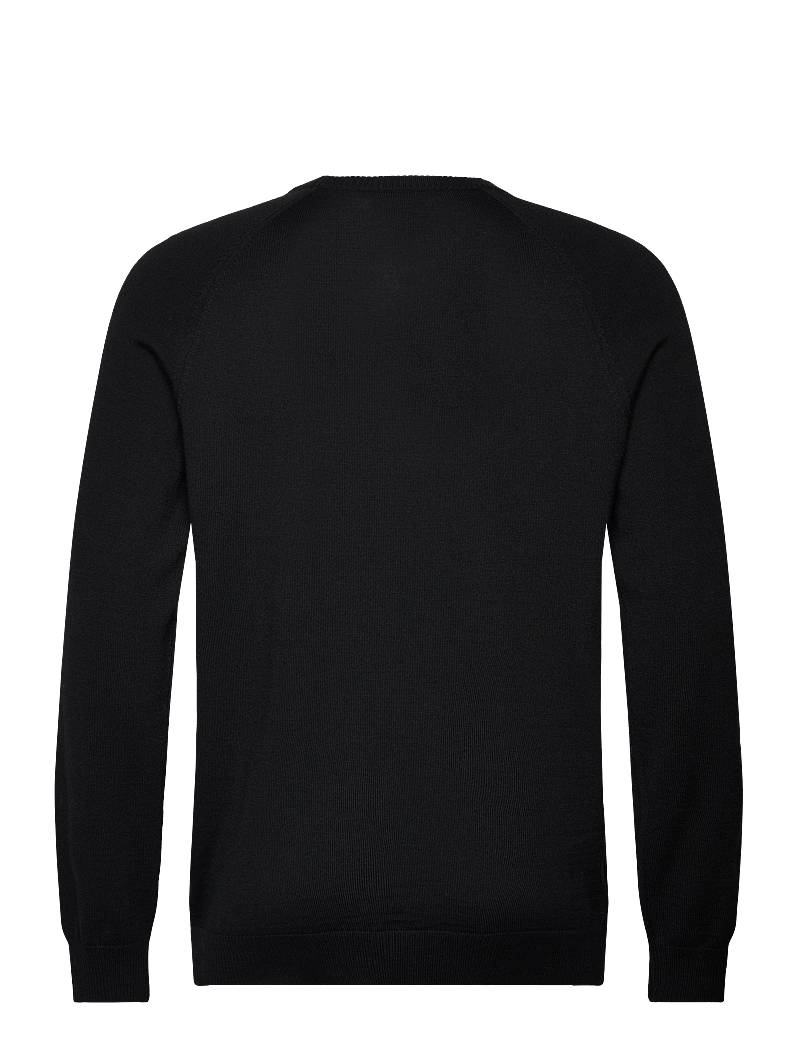 Lexington Clothing - Dean Merino Crew Neck Sweater - Ümmarguse kaelusega kudumid - black - 2