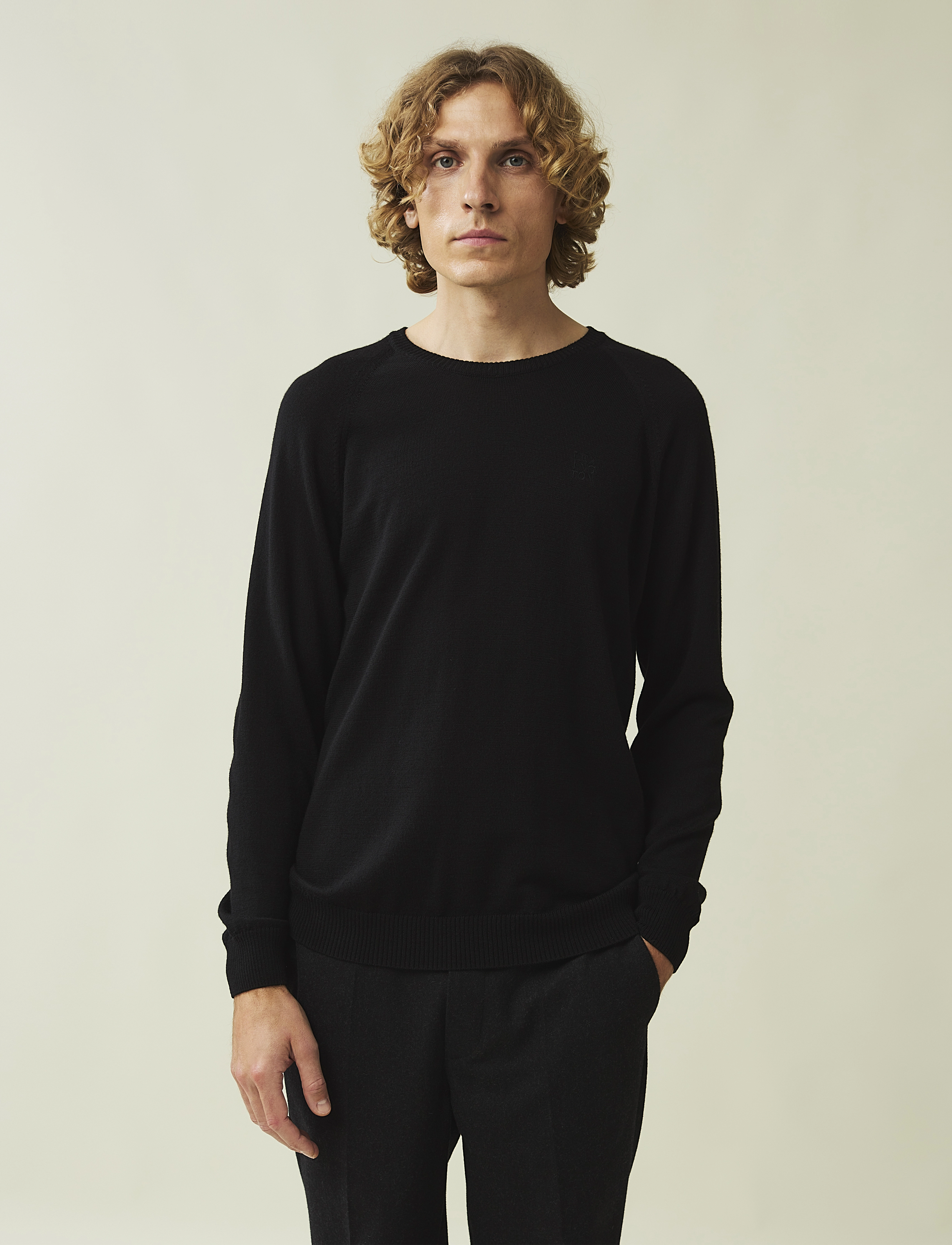 Lexington Clothing - Dean Merino Crew Neck Sweater - rundhals - black - 3