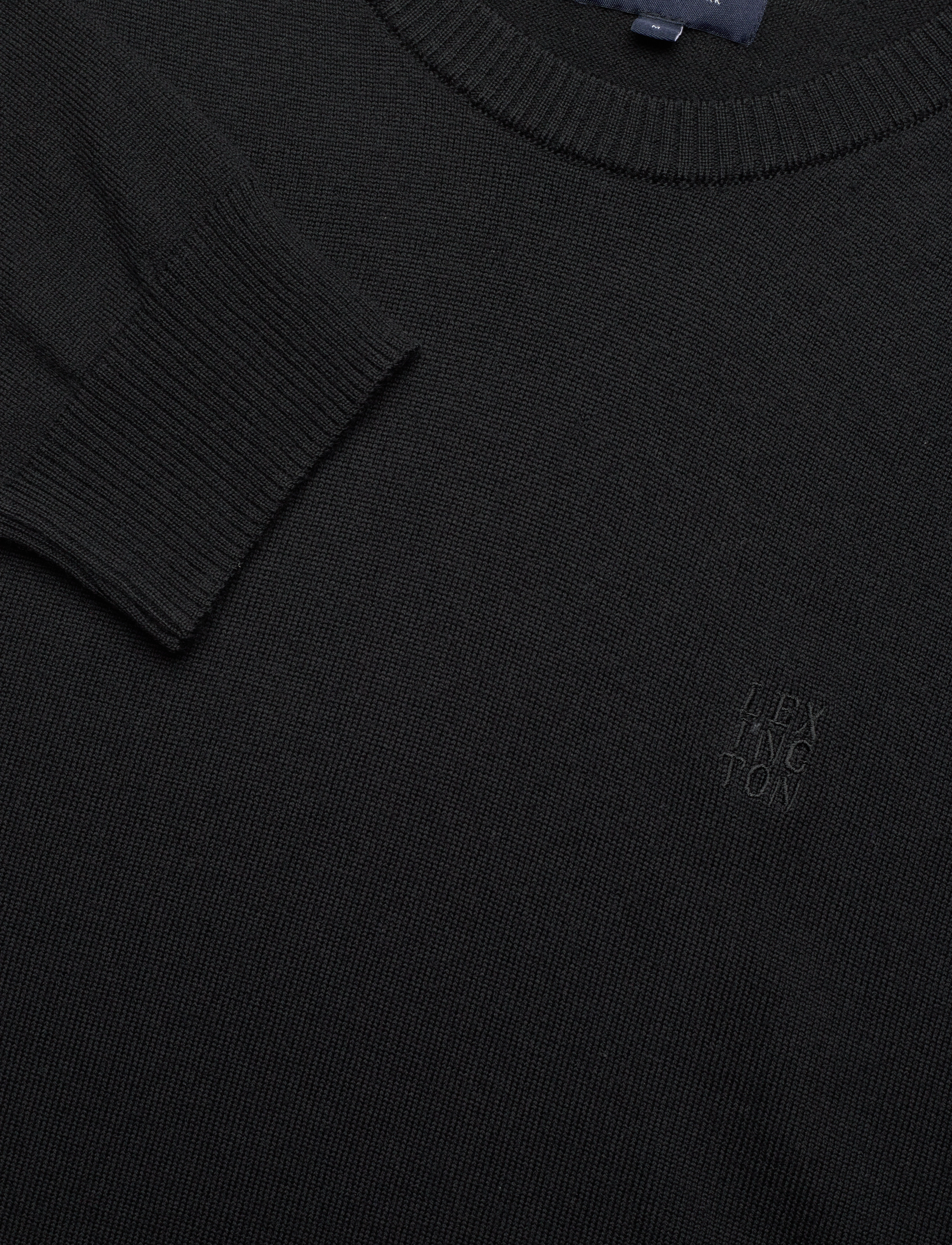 Lexington Clothing - Dean Merino Crew Neck Sweater - rundhals - black - 5