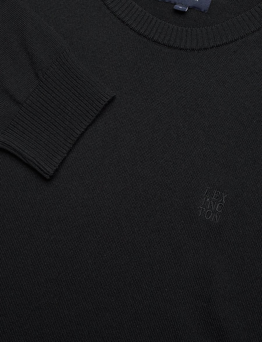 Lexington Clothing - Dean Merino Crew Neck Sweater - rundhals - black - 5
