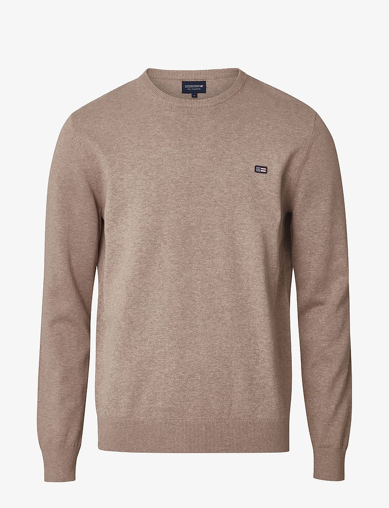 Lexington Clothing - Bradley Cotton Crew Sweater - rund hals - beige - 0