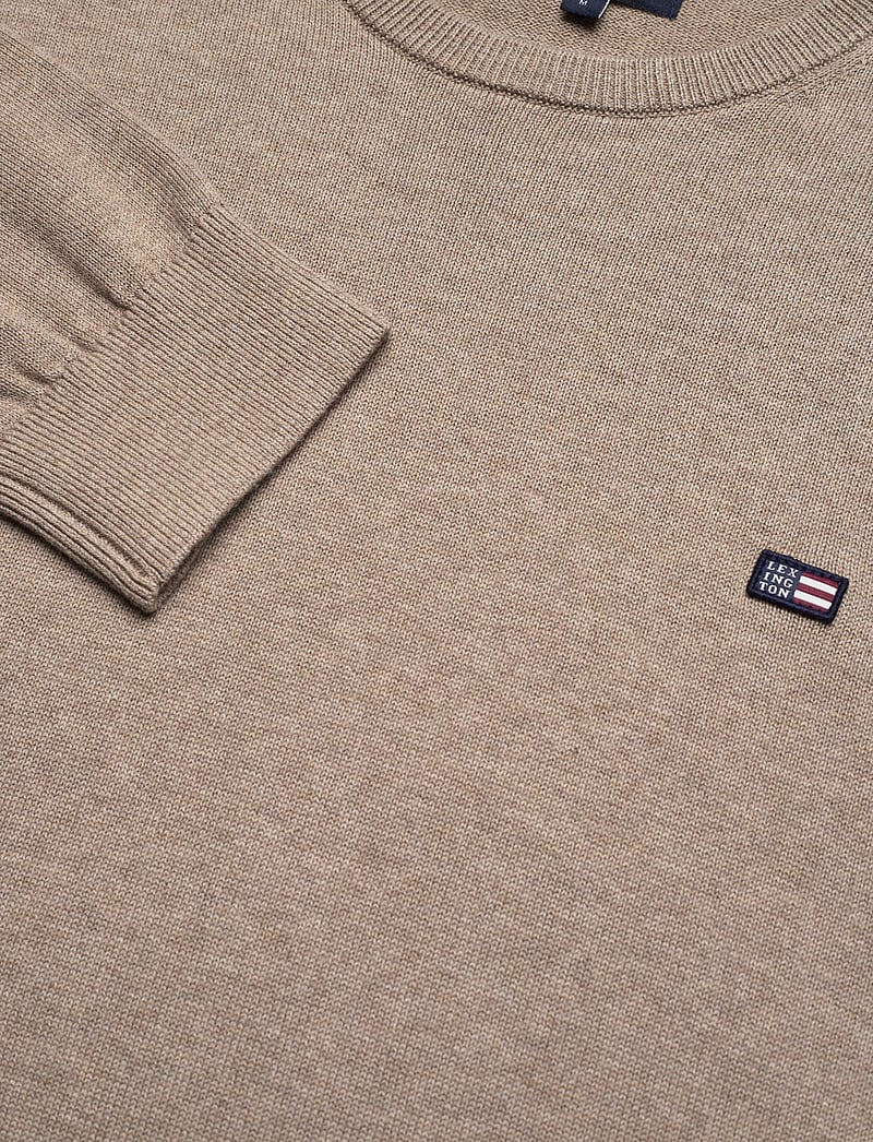 Lexington Clothing - Bradley Cotton Crew Sweater - rund hals - beige - 4