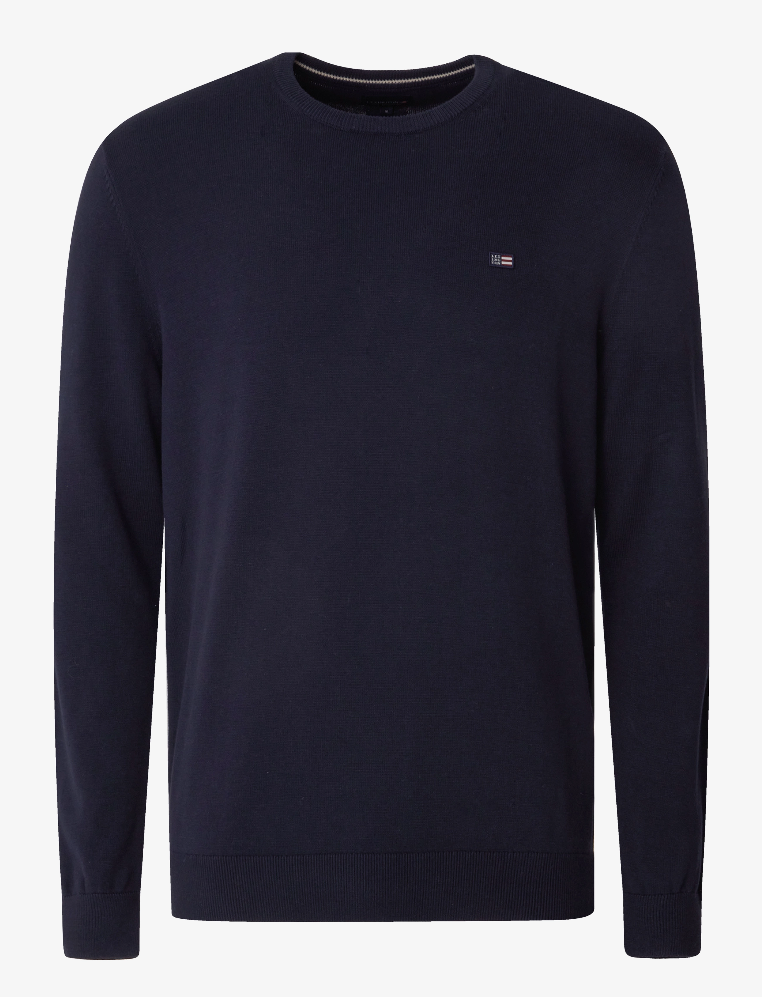 Lexington Clothing - Bradley Cotton Crew Sweater - ronde hals - dark blue - 1