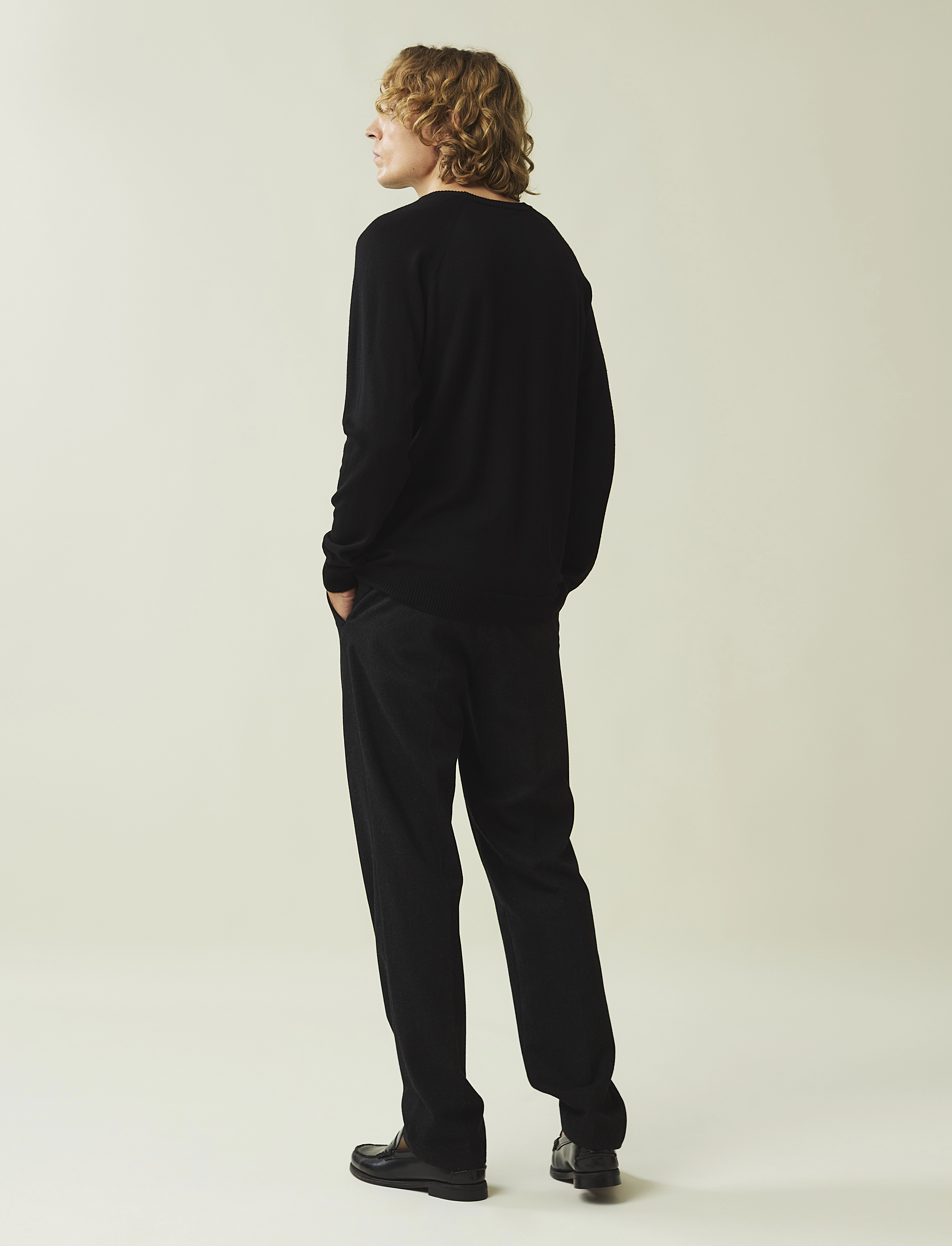 Lexington Clothing - Bradley Cotton Crew Sweater - ronde hals - dark blue - 3