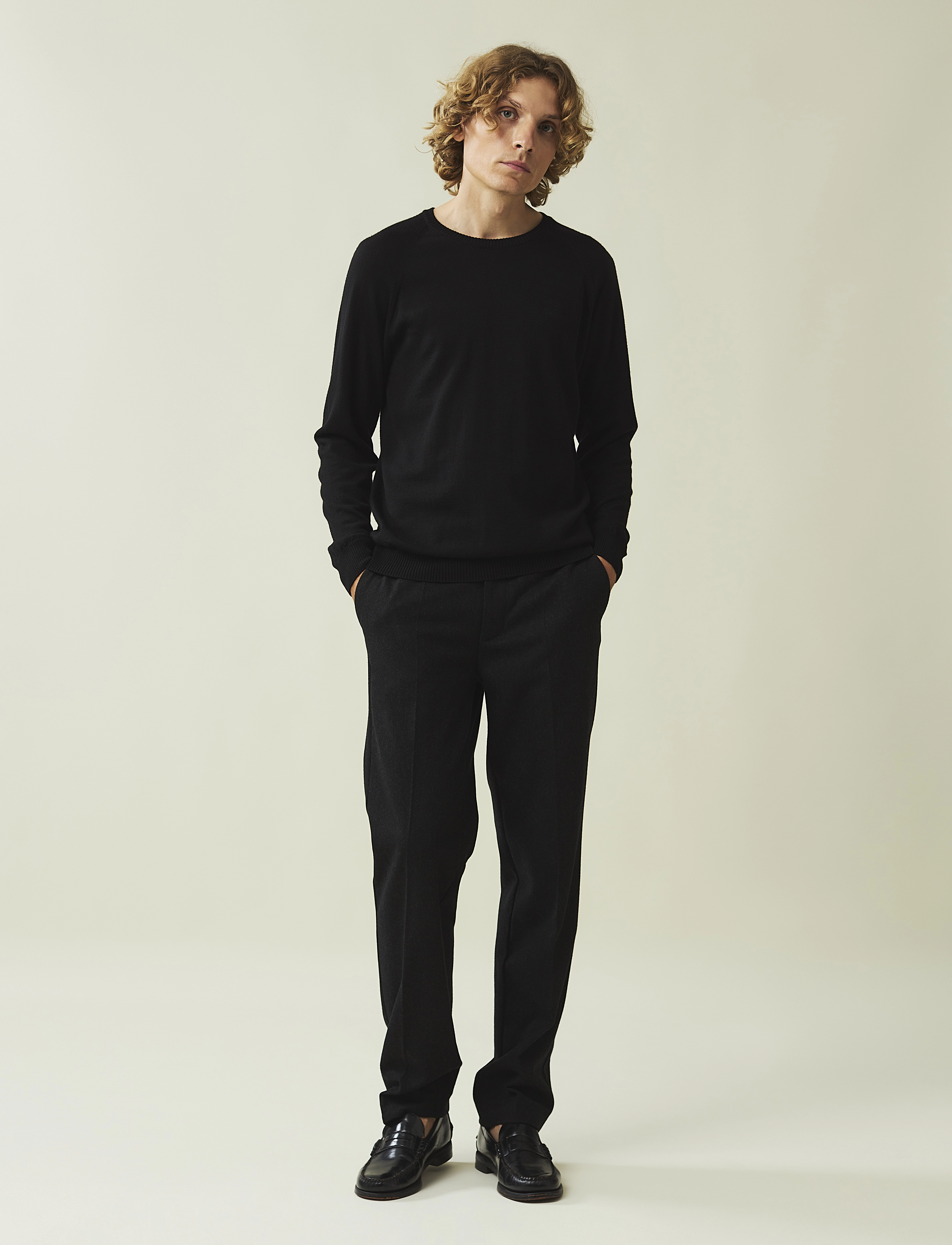 Lexington Clothing - Bradley Cotton Crew Sweater - round necks - dark blue - 4