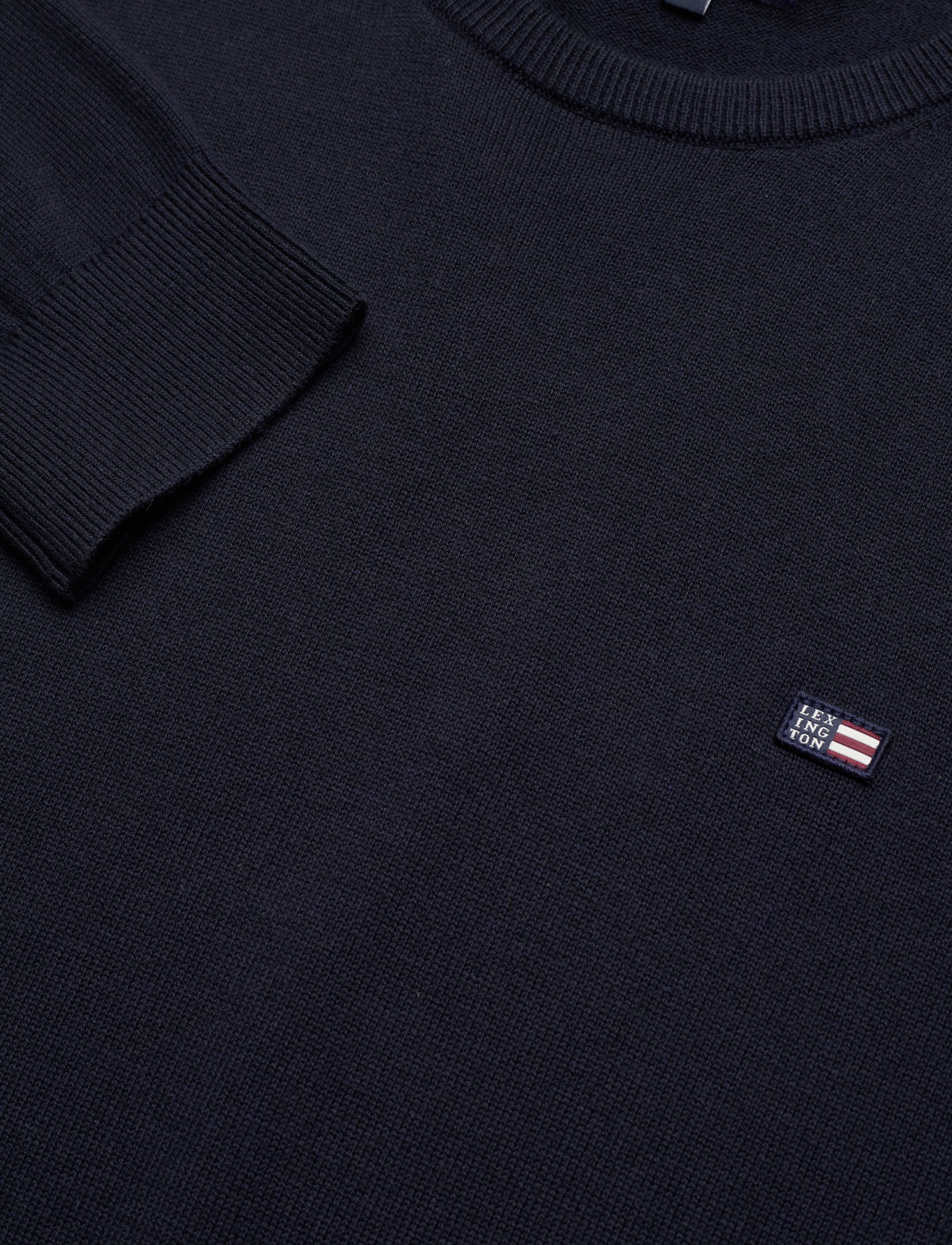 Lexington Clothing - Bradley Cotton Crew Sweater - round necks - dark blue - 5