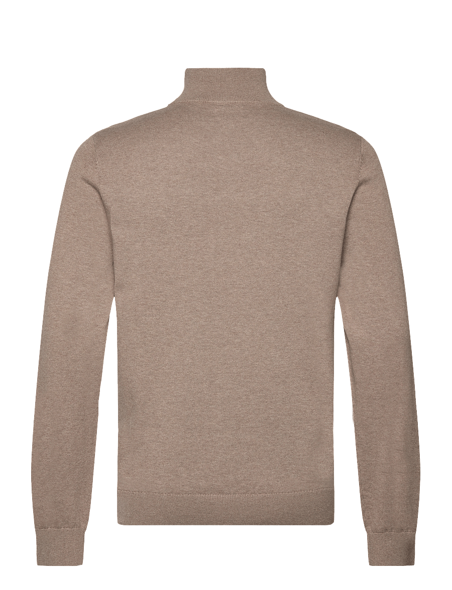 Lexington Clothing - Clay Cotton Half-Zip Sweater - halfzip strik - beige - 2