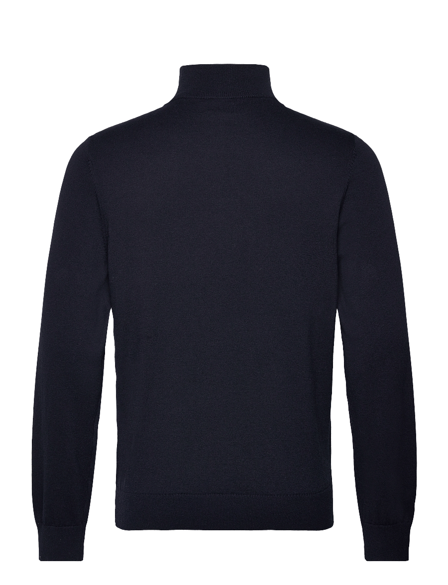Lexington Clothing - Clay Cotton Half-Zip Sweater - tõmblukk-kaelusega džemprid - dark blue - 2