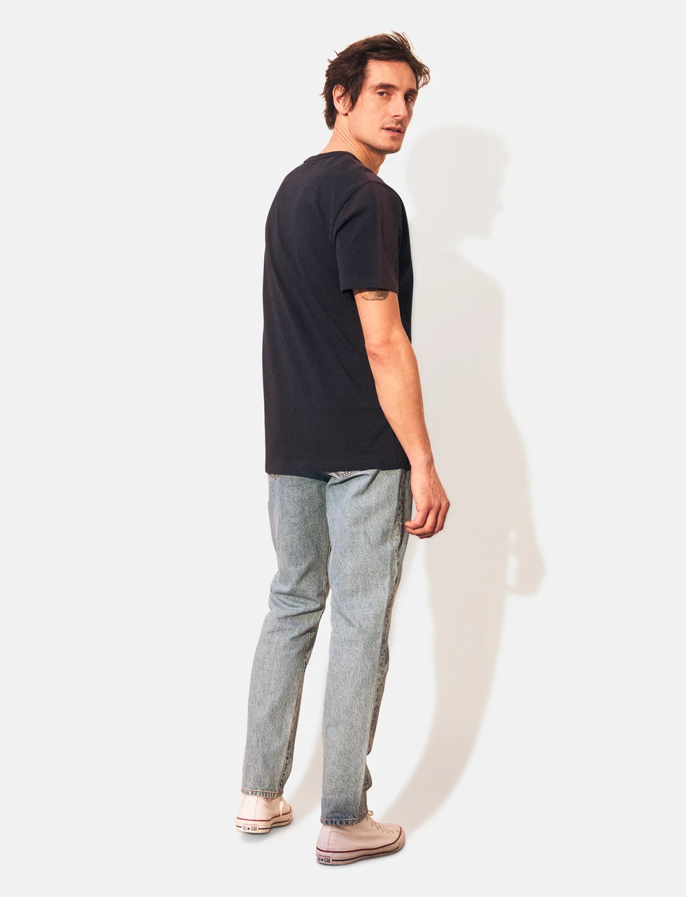 Lexington Clothing - Lee Heavy Tee - short-sleeved t-shirts - dark blue - 3