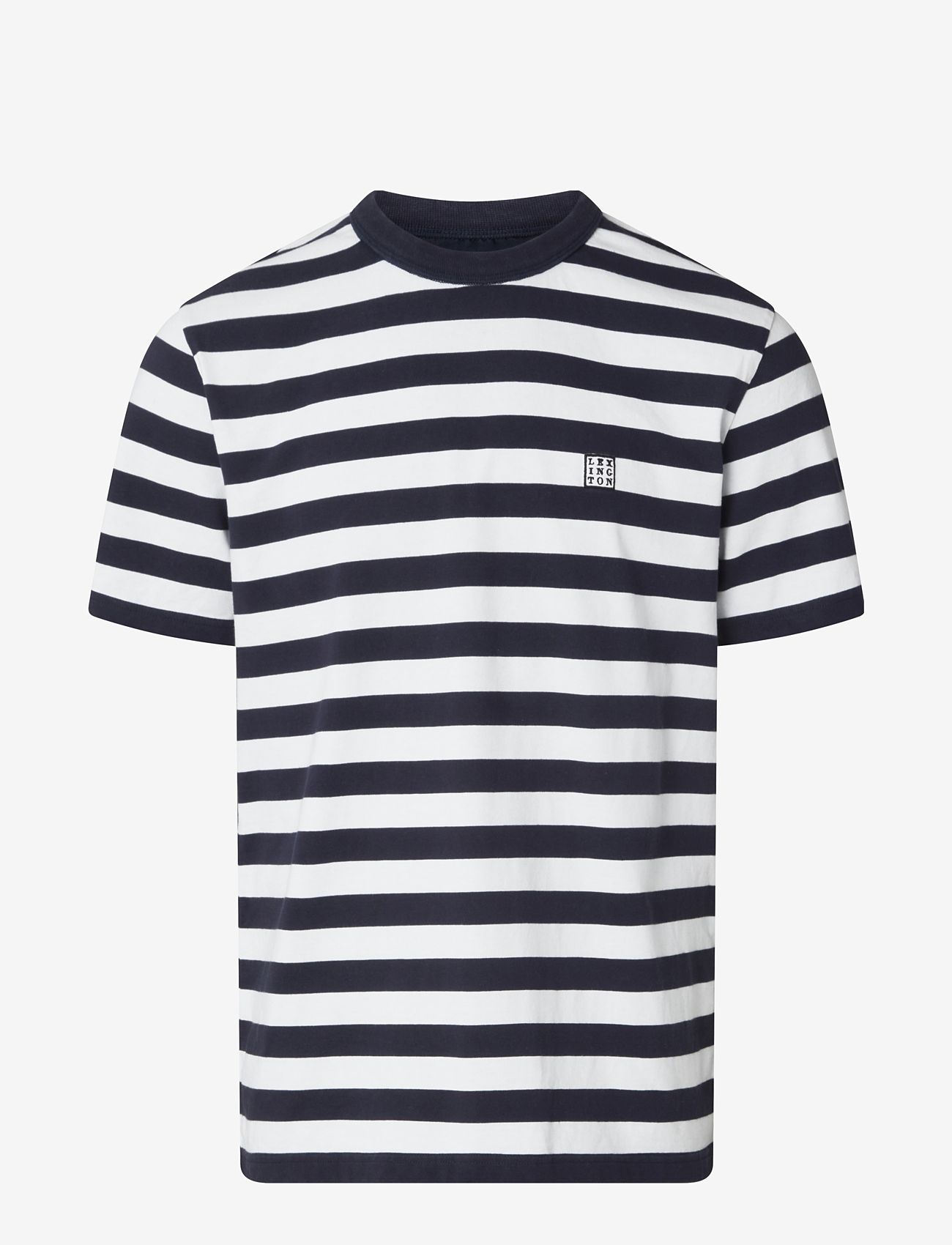 Lexington Clothing - Lee Heavy Bretton Tee - lühikeste varrukatega t-särgid - blue/white stripe - 1