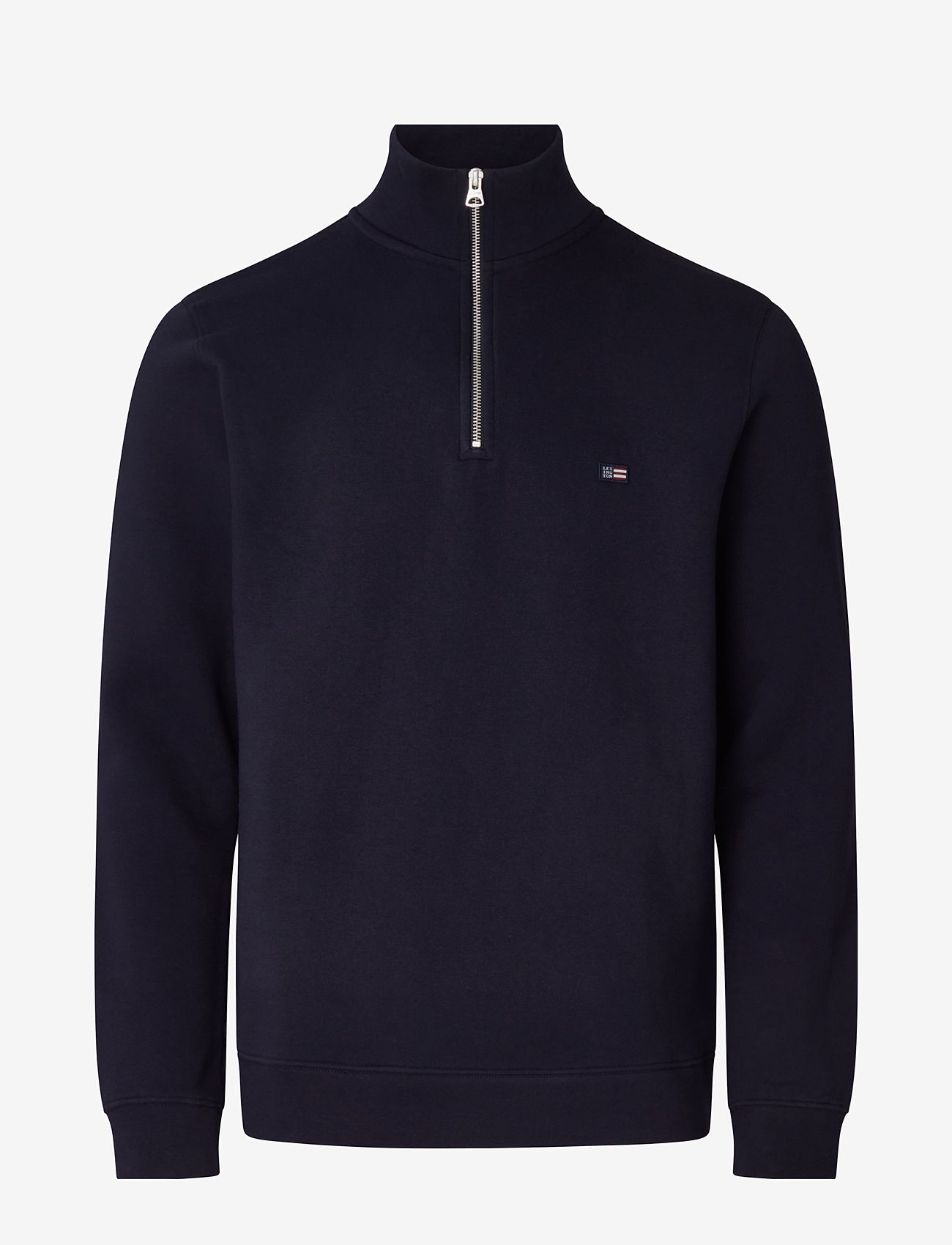 Lexington Clothing - Terrance Organic Cotton Half-Zip Sweatshirt - dark blue - 1