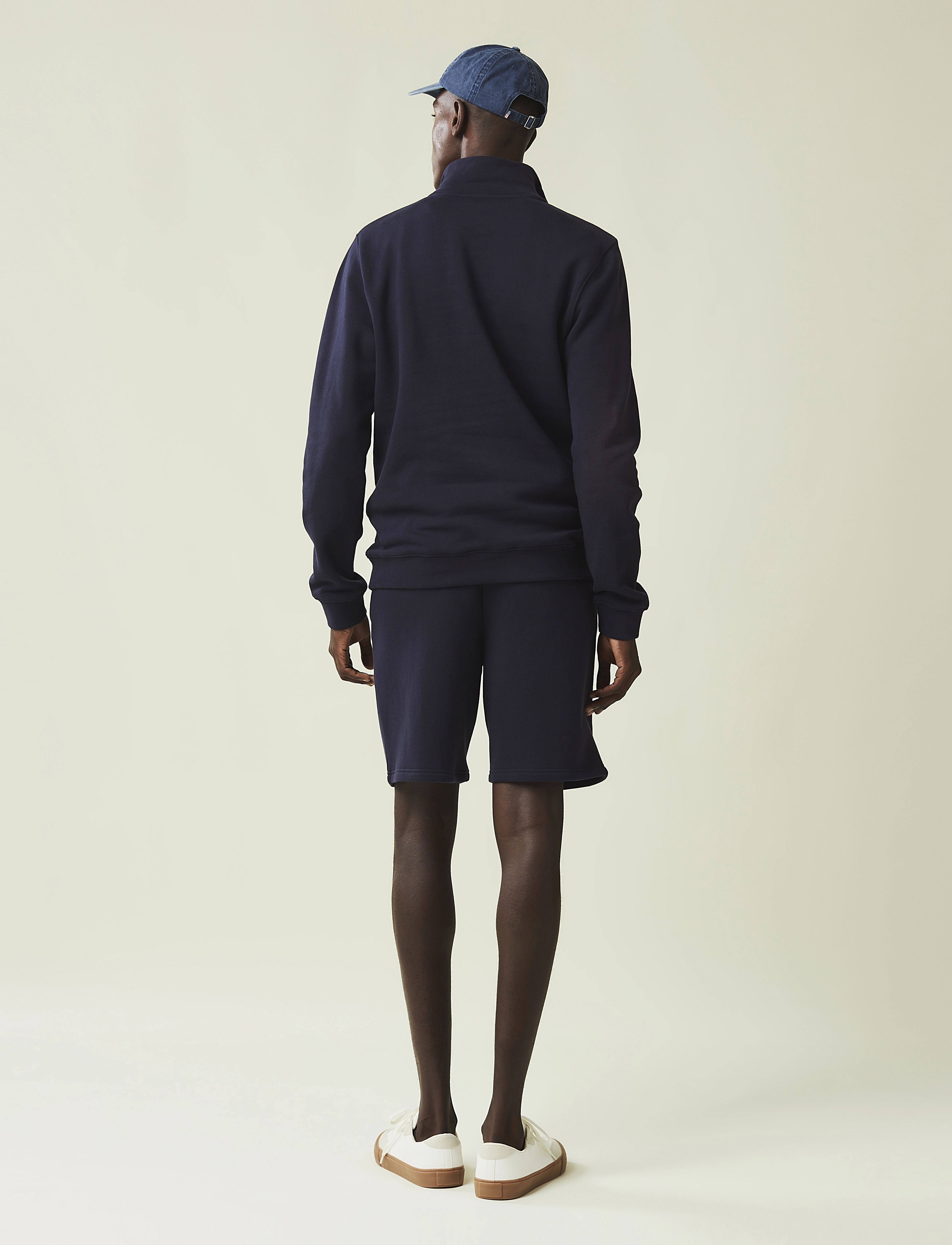 Lexington Clothing - Terrance Organic Cotton Half-Zip Sweatshirt - dark blue - 3