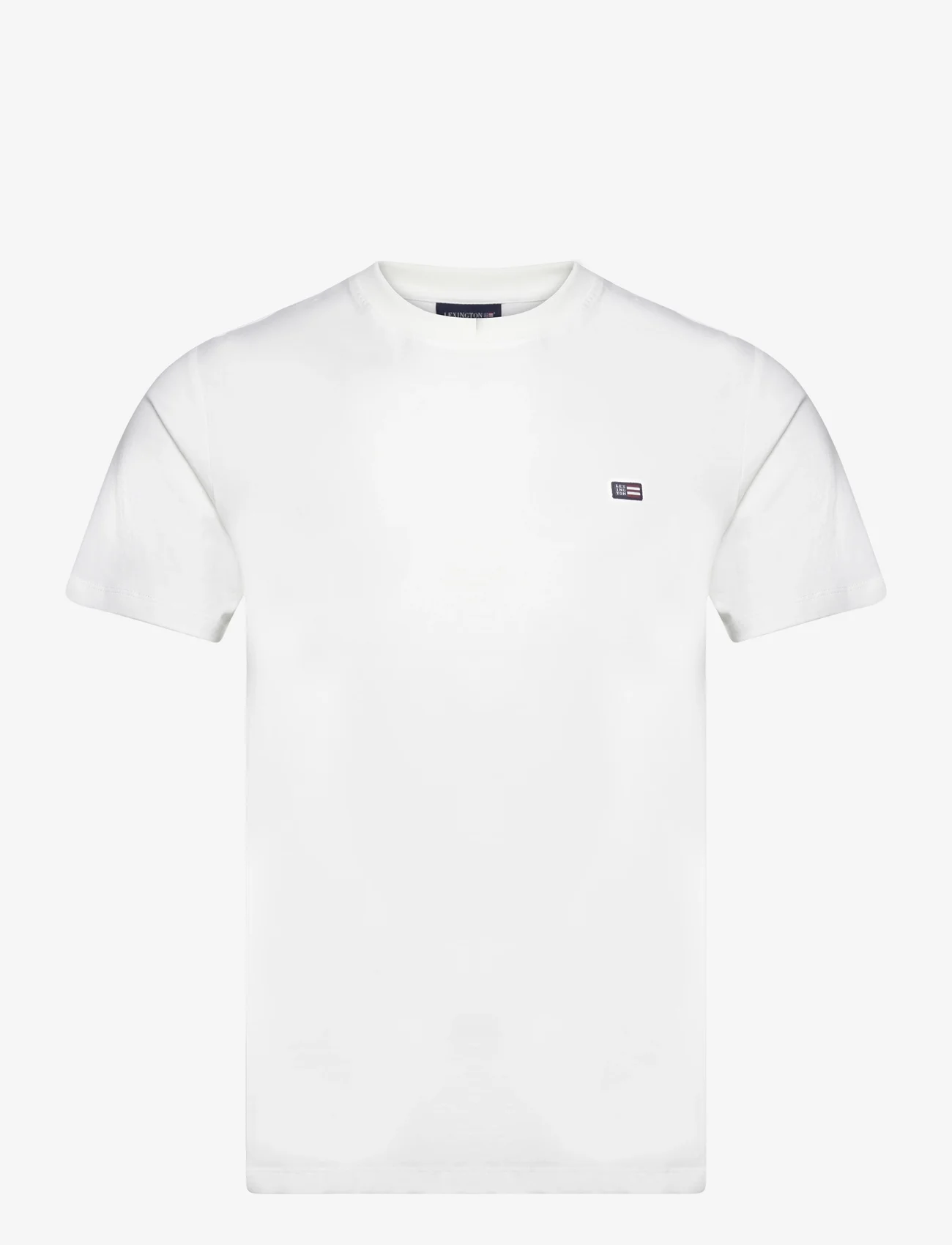 Lexington Clothing - Max Classic Organic Cotton Tee - kortærmede t-shirts - white - 0
