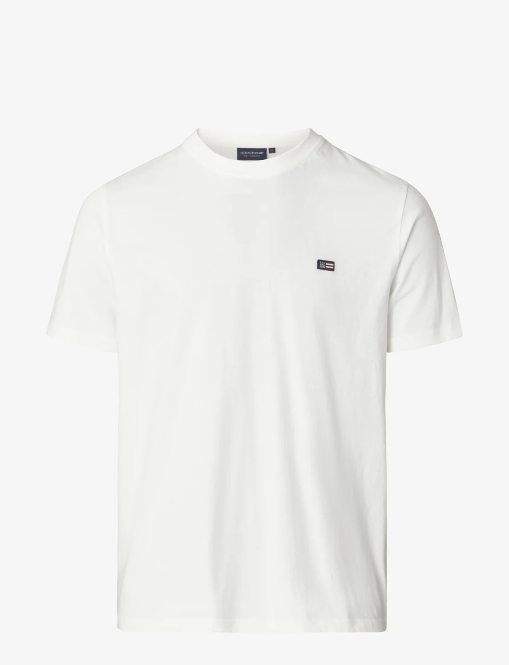 Lexington Clothing - Max Classic Organic Cotton Tee - kortærmede t-shirts - white - 0