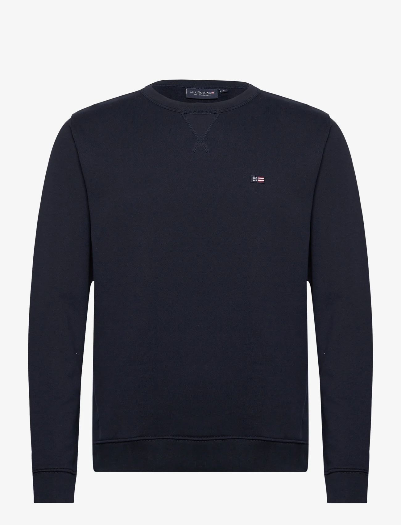 Lexington Clothing - Matteo Organic Cotton Crew Sweatshirt - sweatshirts - dark blue - 0