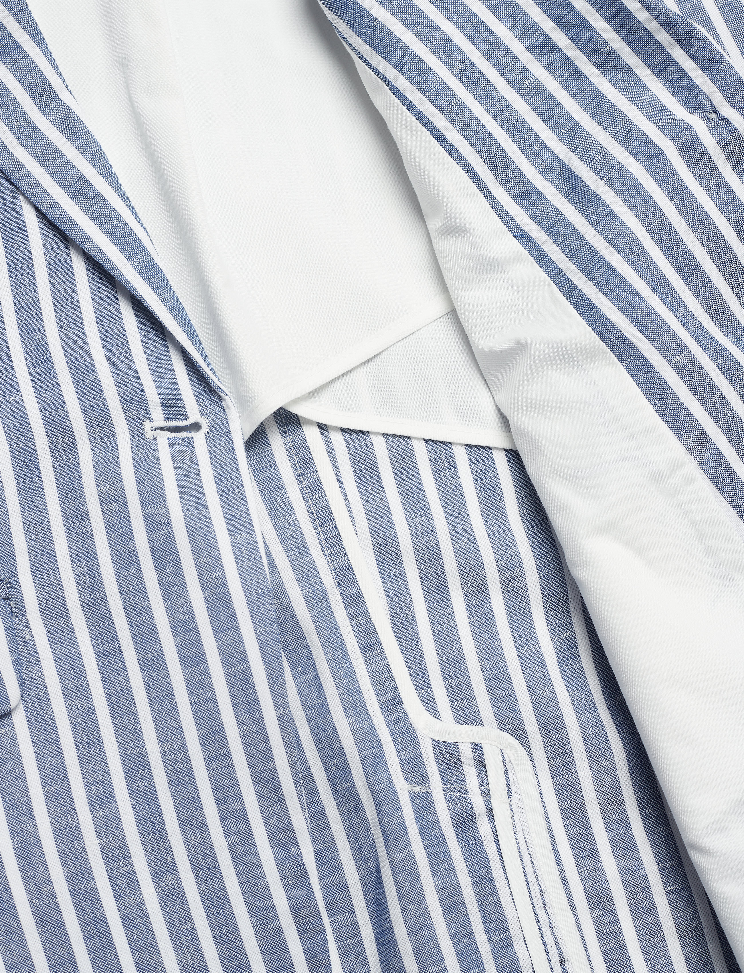 Lexington Clothing - Frida Linen Blazer - blue/white stripe - 4