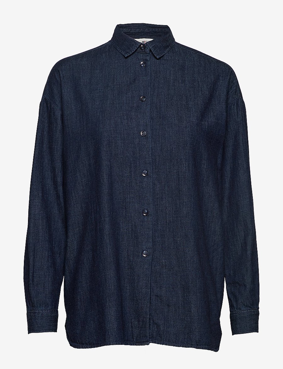 Lexington Clothing - Edith Denim Shirt - dark blue denim - 0