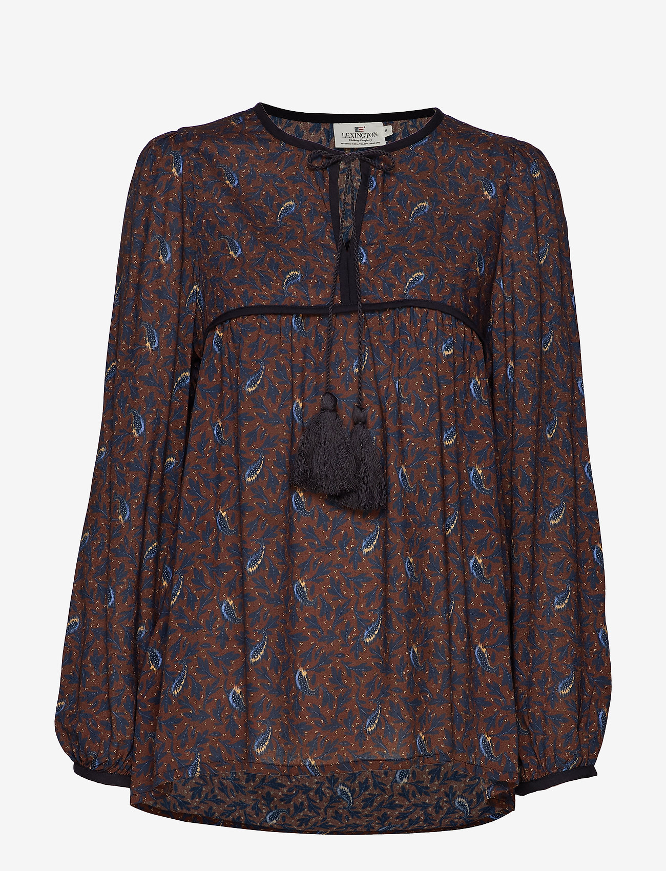 Lexington Clothing - Freya Blouse - feather print - 0
