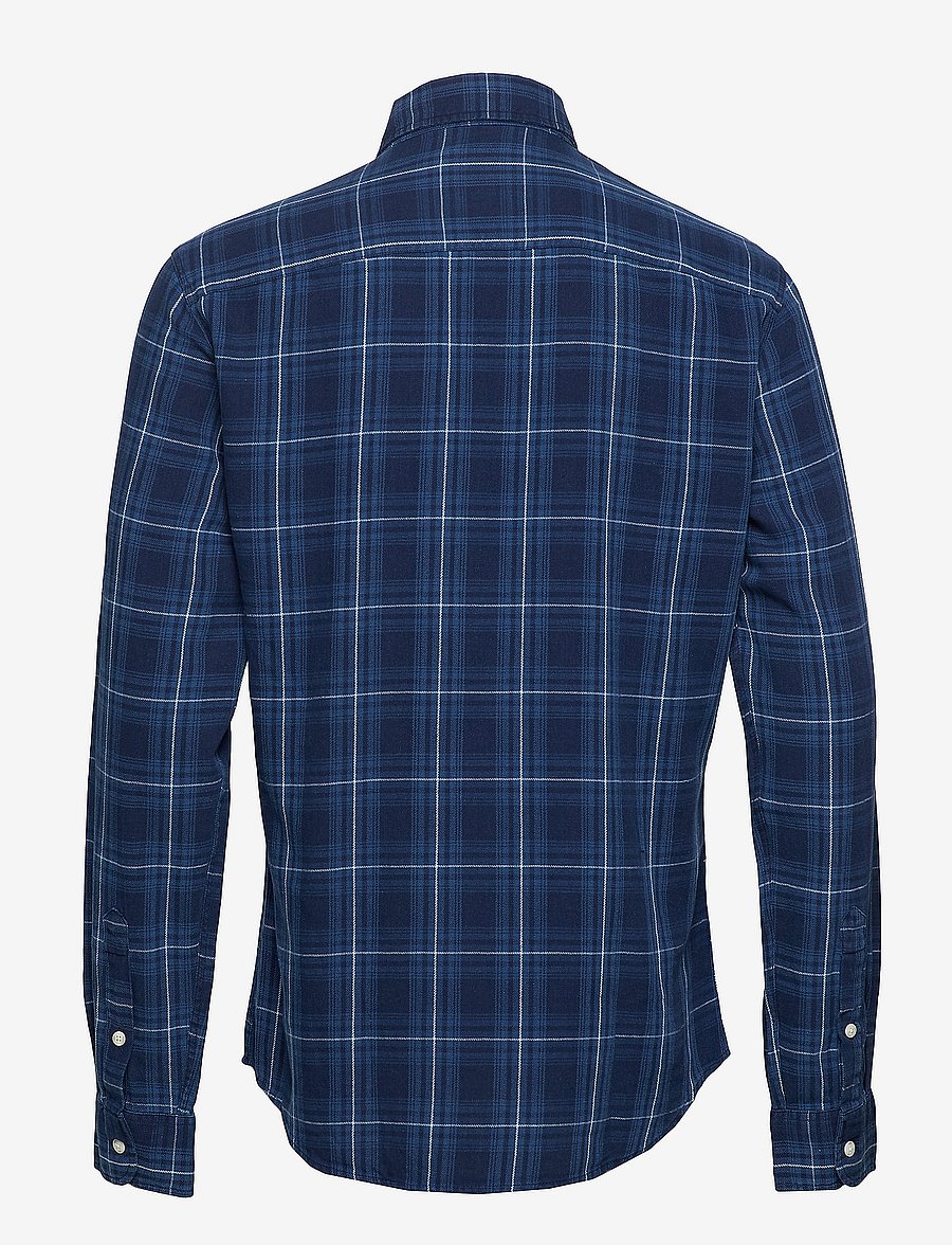 Lexington Clothing - Clive Checked Shirt - blue indigo check - 1