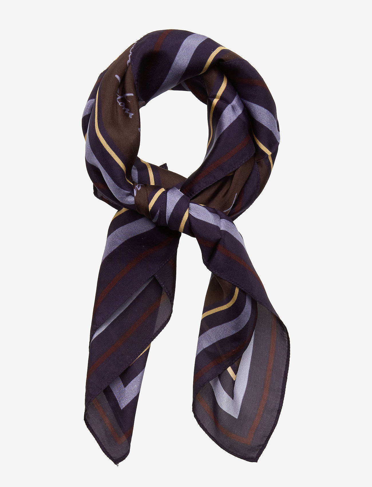 Lexington Clothing - Gardiners Bay Silk Scarf - feather print - 0