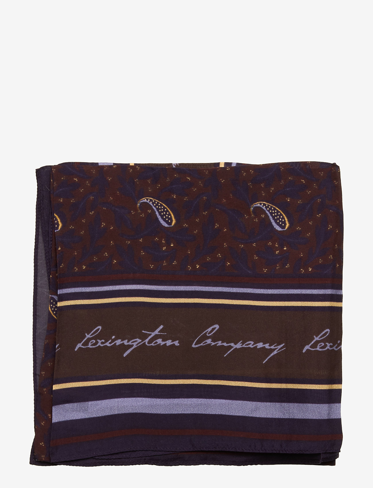 Lexington Clothing - Gardiners Bay Silk Scarf - feather print - 1