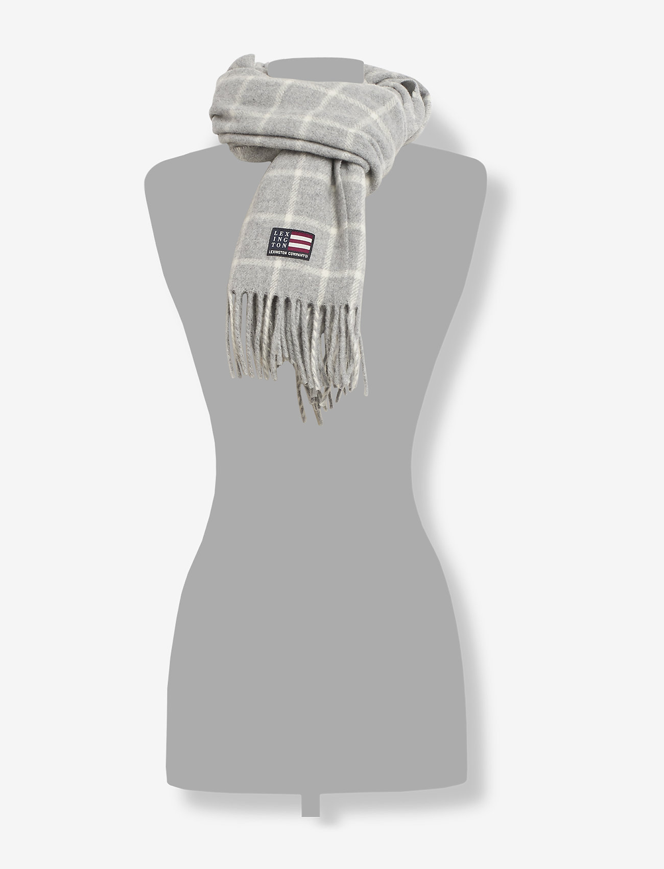 Lexington Clothing - Massachusetts Scarf - gray check - 1