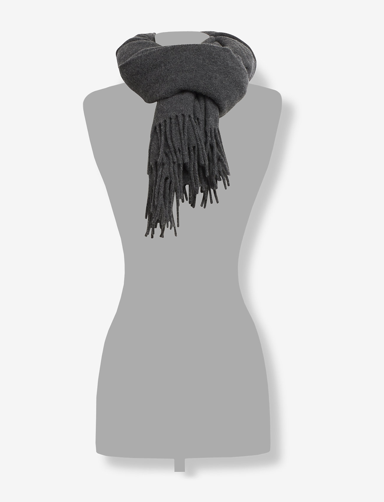 Lexington Clothing - Aurora Wool Scarf - dark gray melange - 1