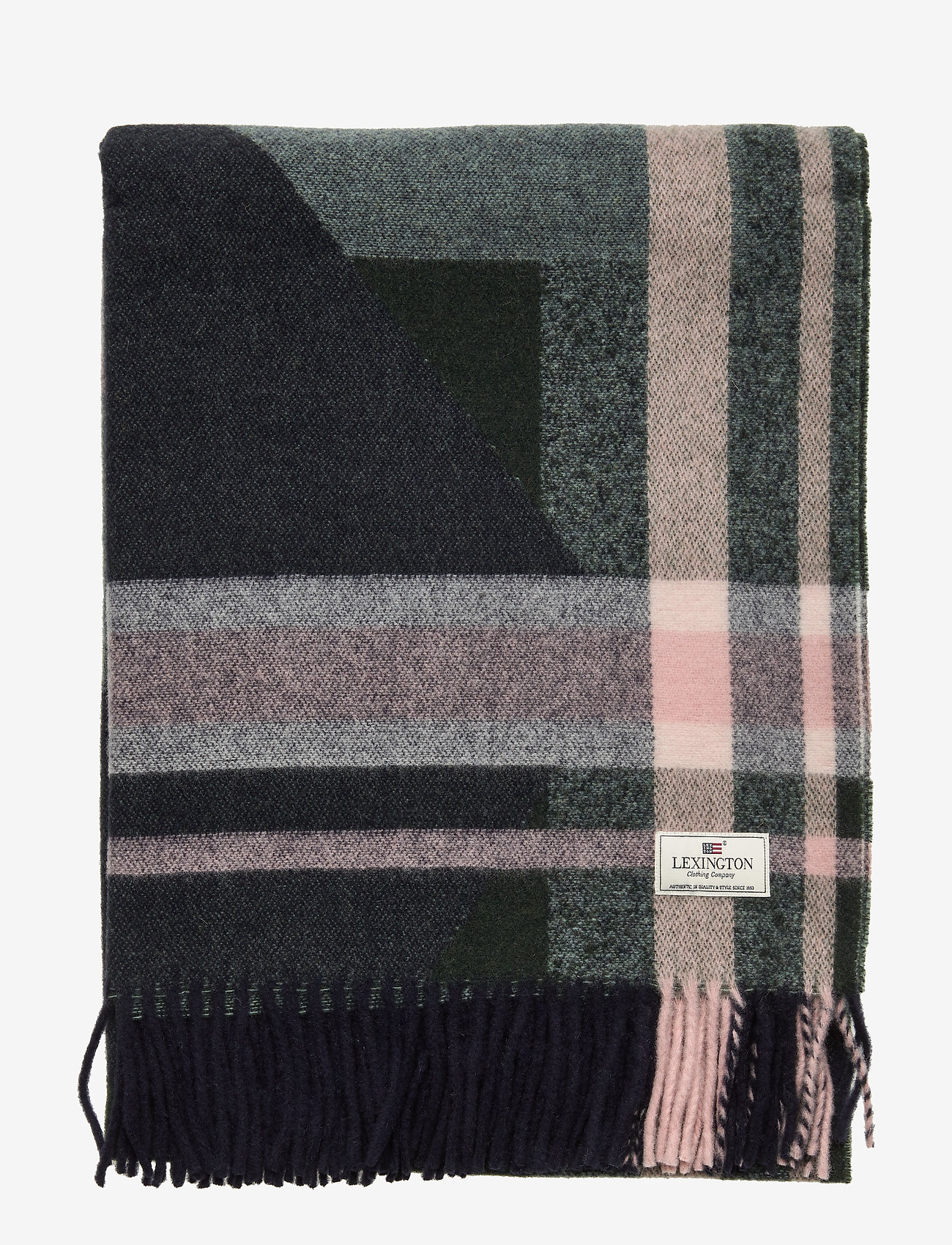 Lexington Clothing - Aurora Checked Wool Scarf - multi check - 2