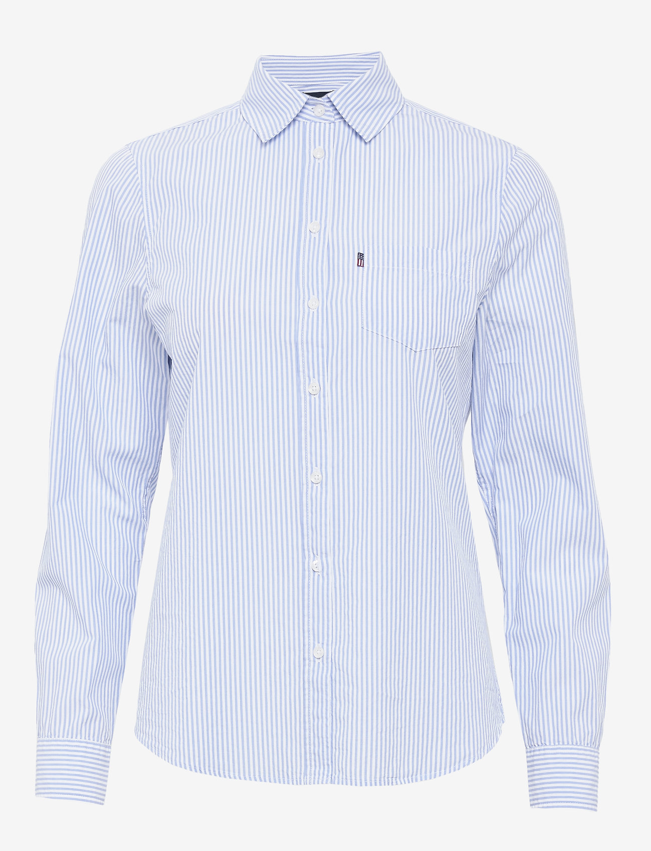 Lexington Clothing - Emily Poplin Shirt - blue/white stripe - 0
