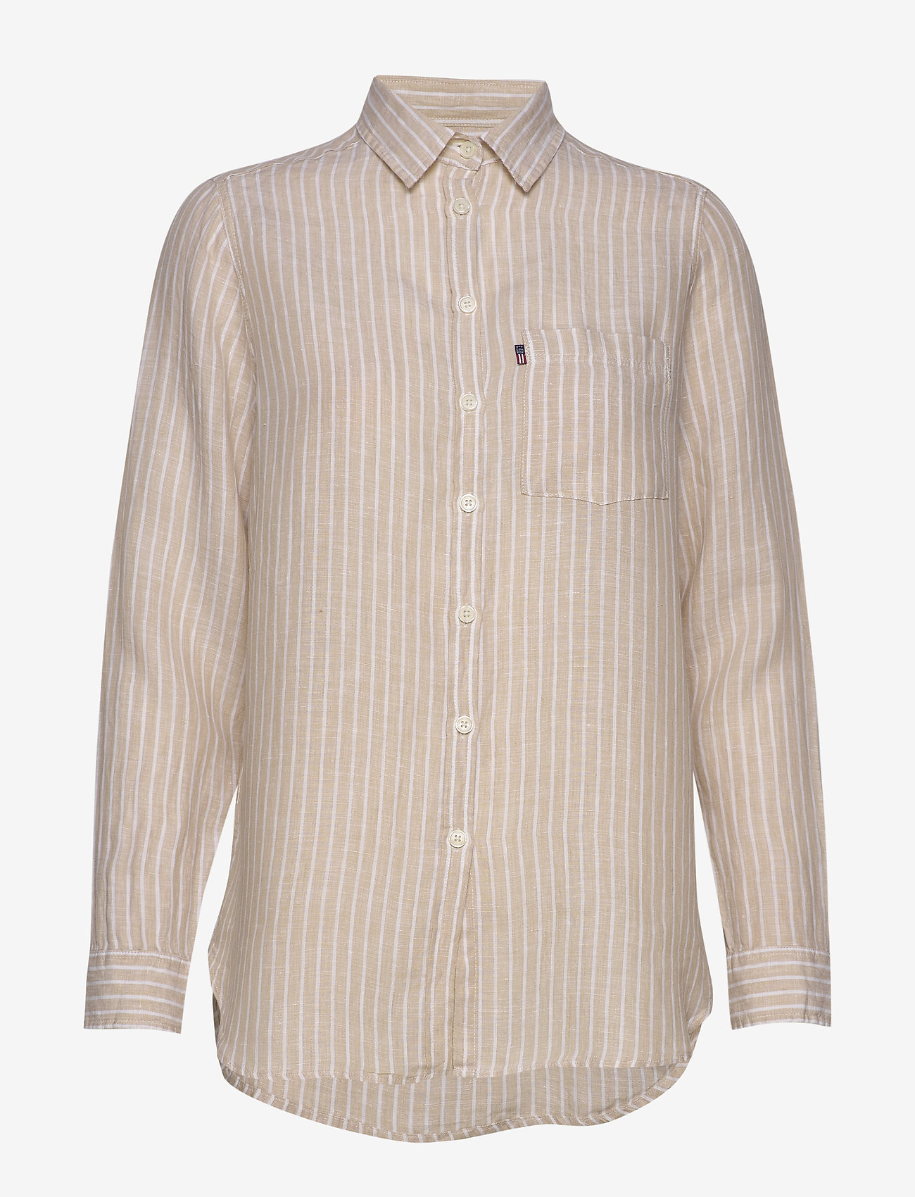 BEIGE/WHITE STRIPE