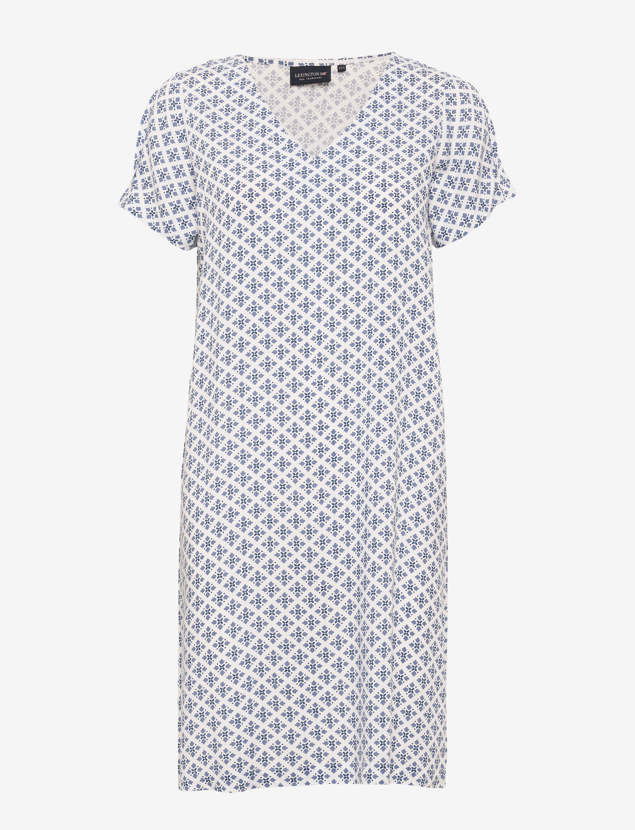 Lexington Clothing - Kristina Blue Flower Dress - blue flower print - 2