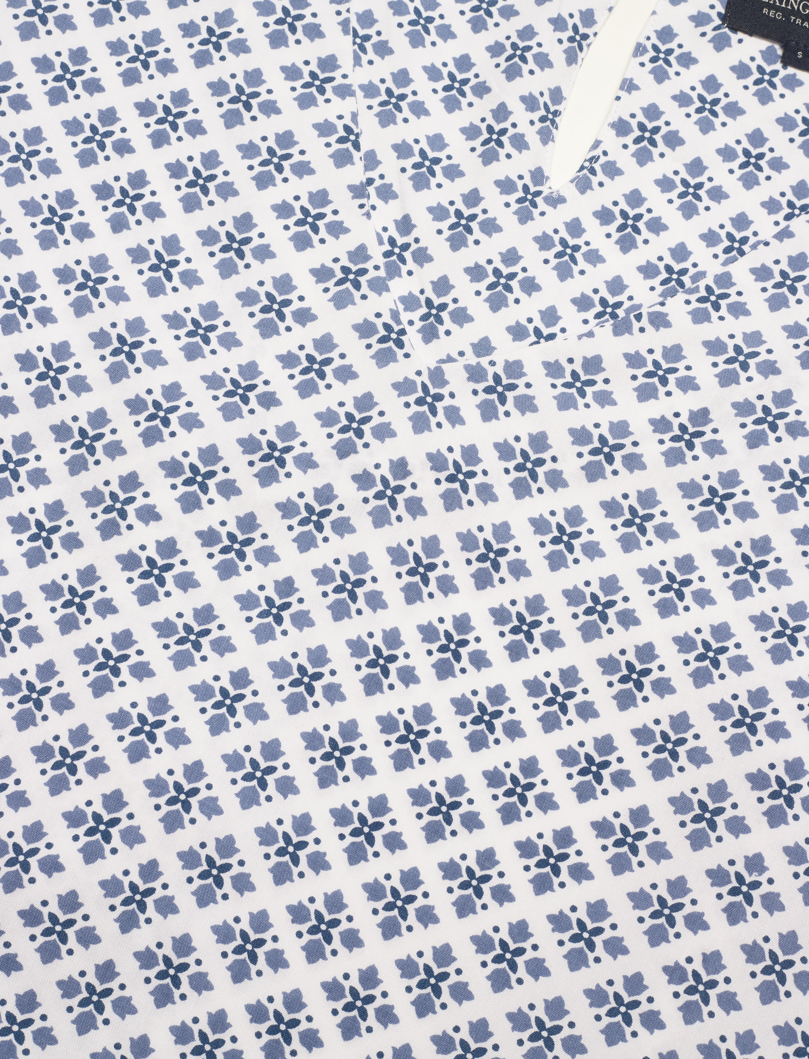 Lexington Clothing - Kristina Blue Flower Dress - blue flower print - 3