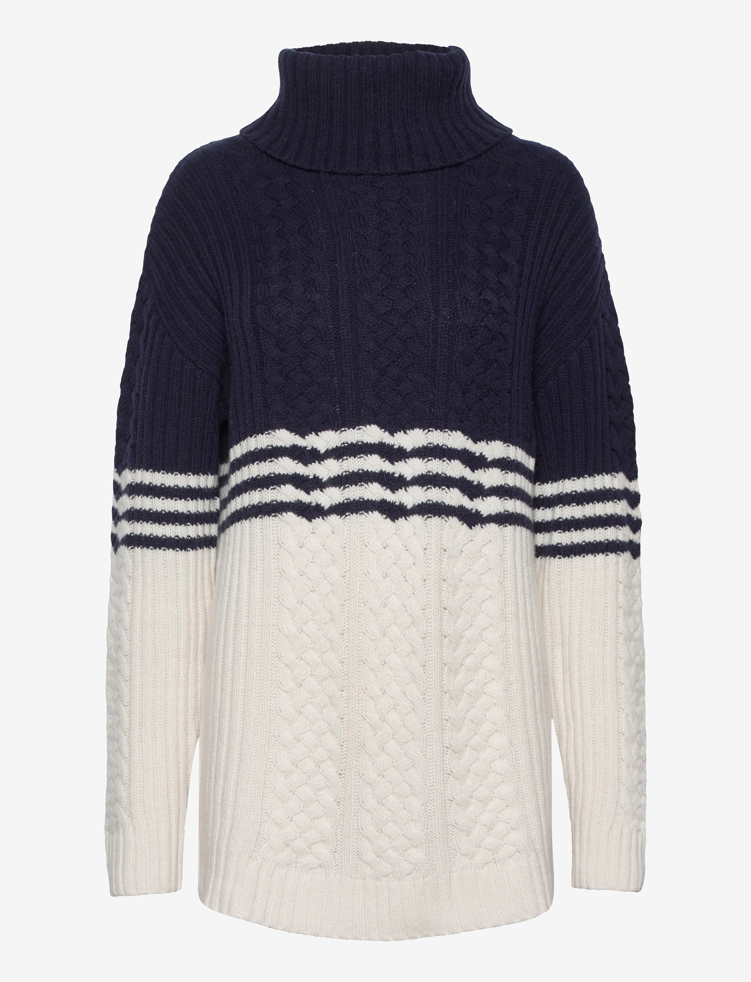 Lexington Clothing - Susanne Cable Sweater - blue/white stripe - 0